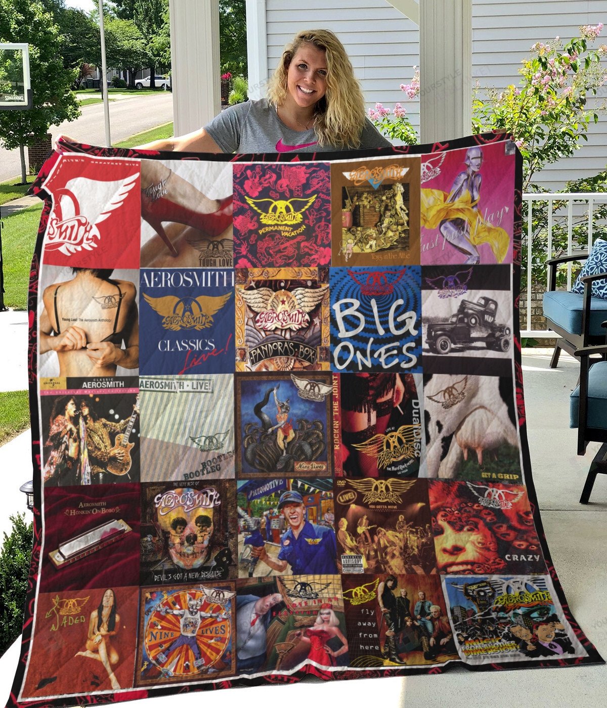 Aerosmith Albums Cover Poster Quilt Blanket