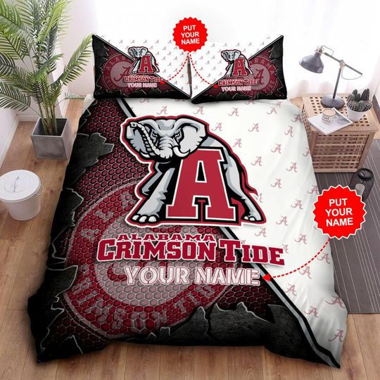 Alabama Crimson Tide Duvet Cover Set Nfl Team