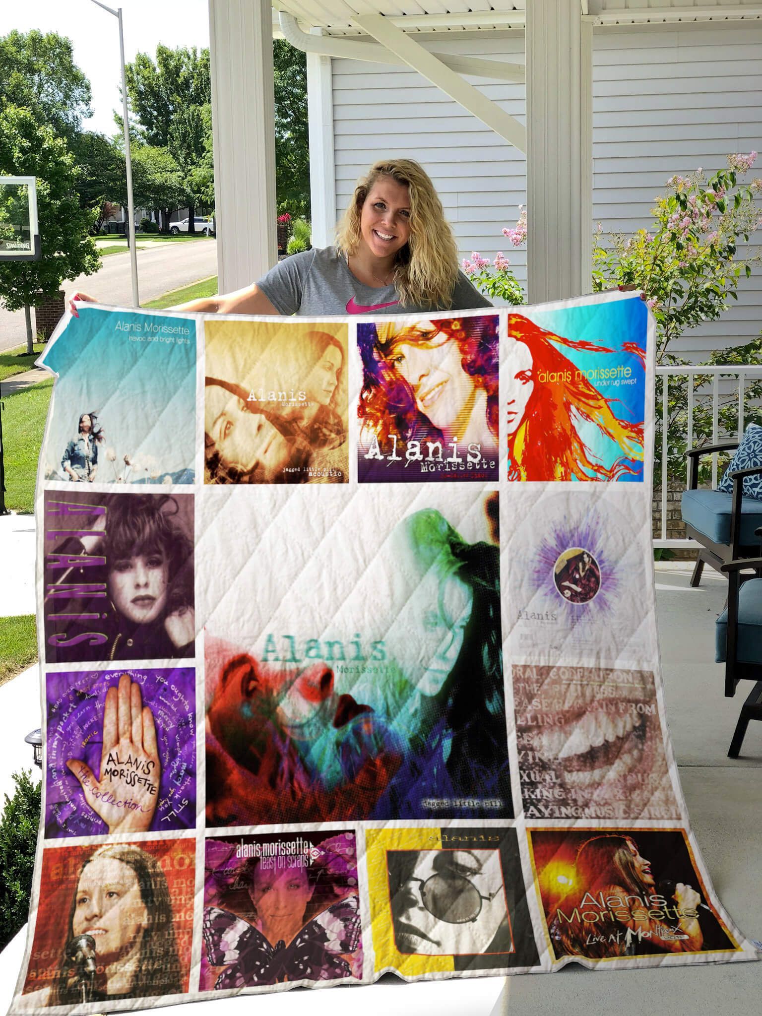 Alanis Morissette Albums Quilt Blanket Ver13
