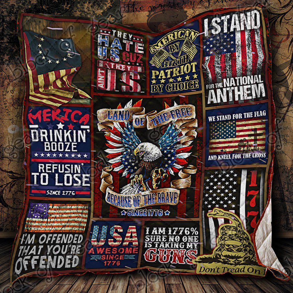 American Patriot Quilt Blanket