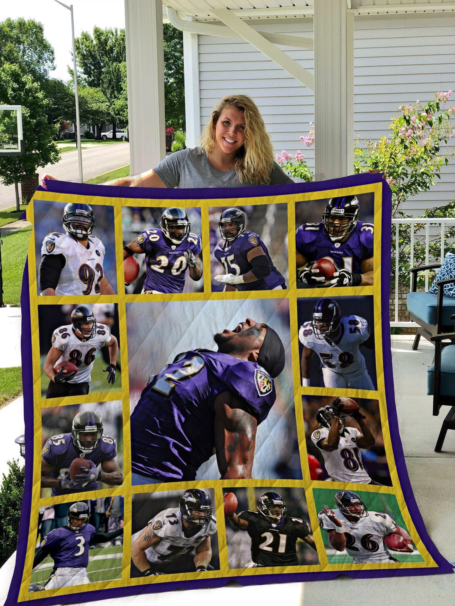Bc Baltimore Ravens Legends Quilt Blanket