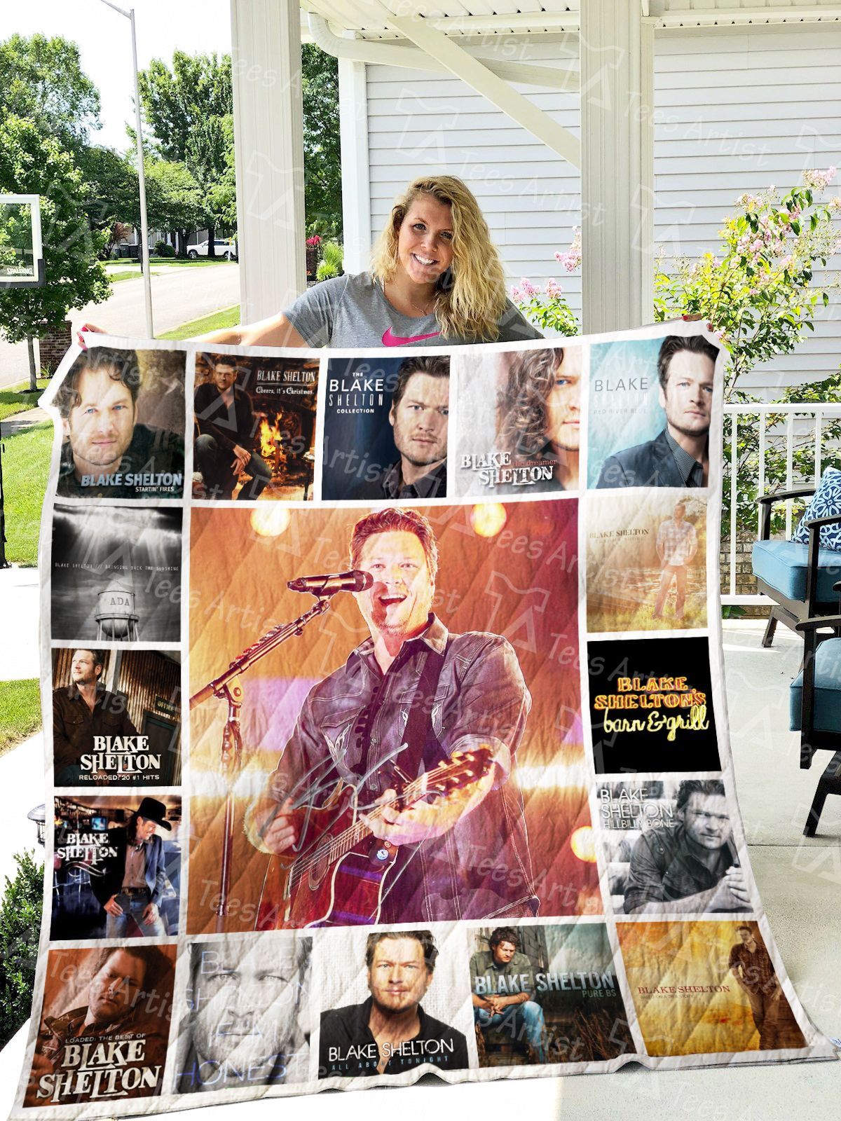 Blake Shelton Quilt Blanket 0919