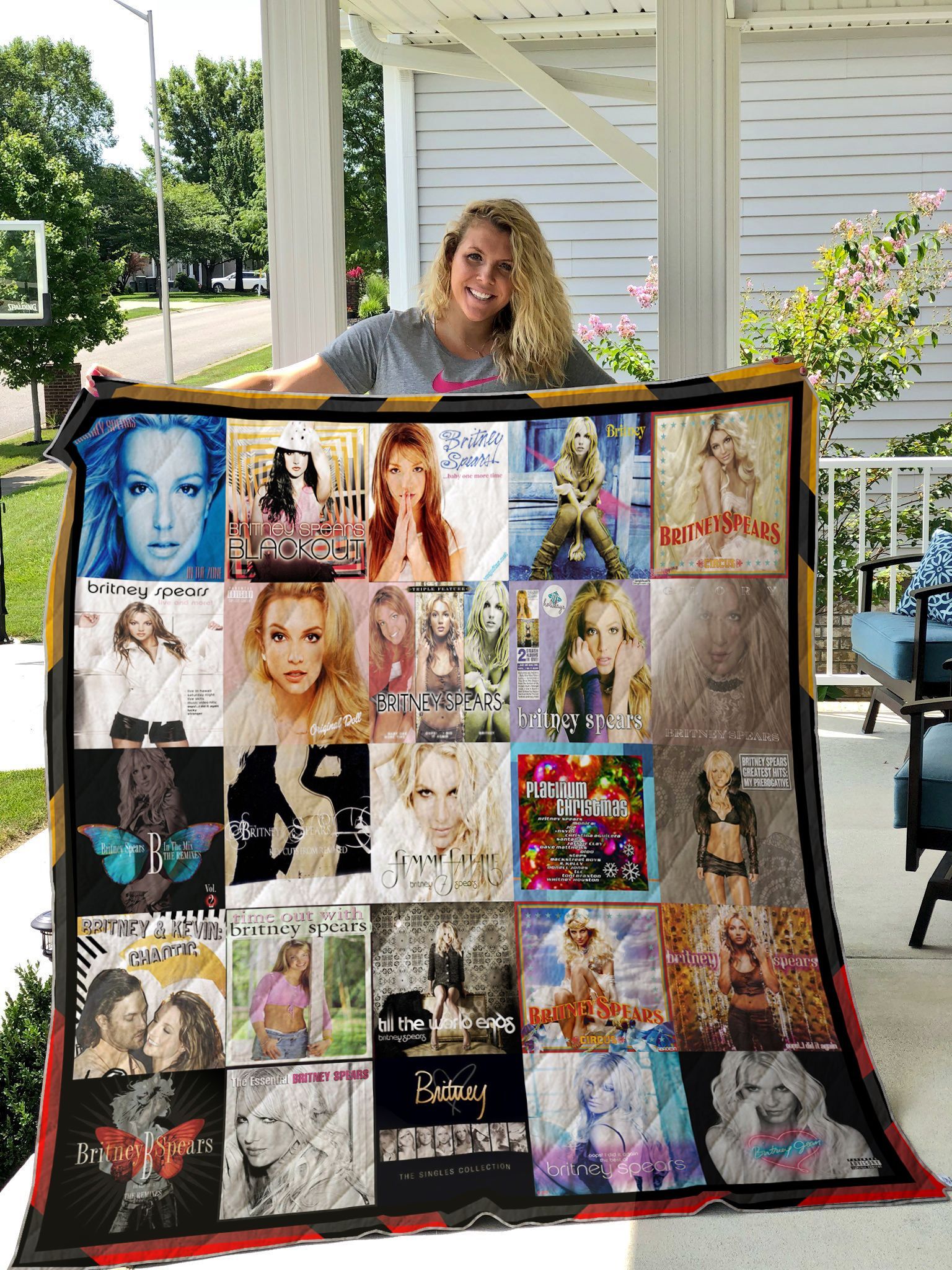 Britney Spears Cover Poster Quilt Blanket Ver 4