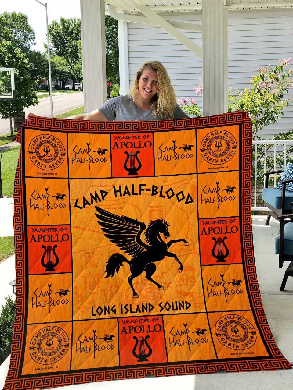 Camp Half Blood Daughter Of Apollo Quilt Blanket