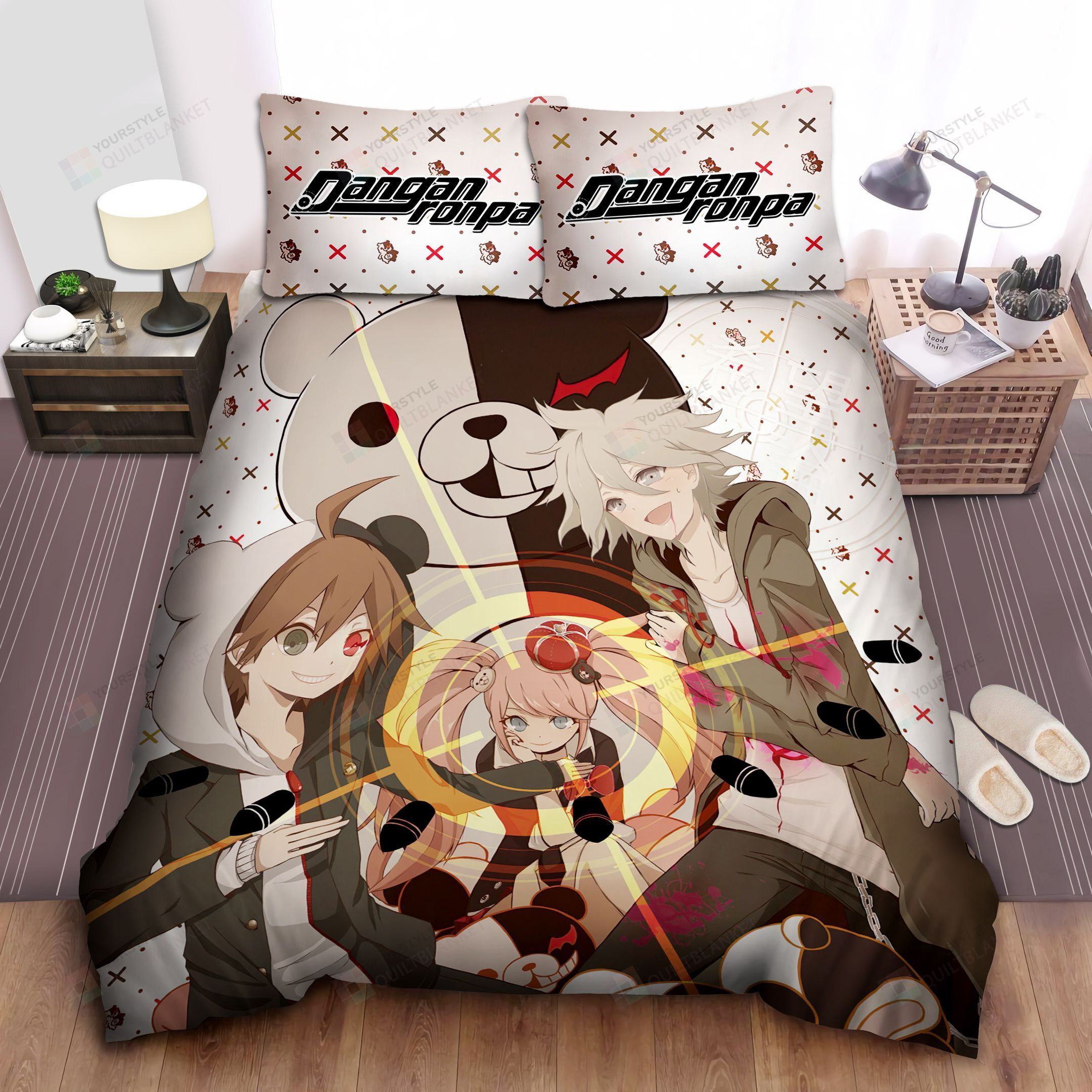 Danganronpa Characters Artwork Bed Sheets Spread Comforter Duvet Cover Bedding Sets