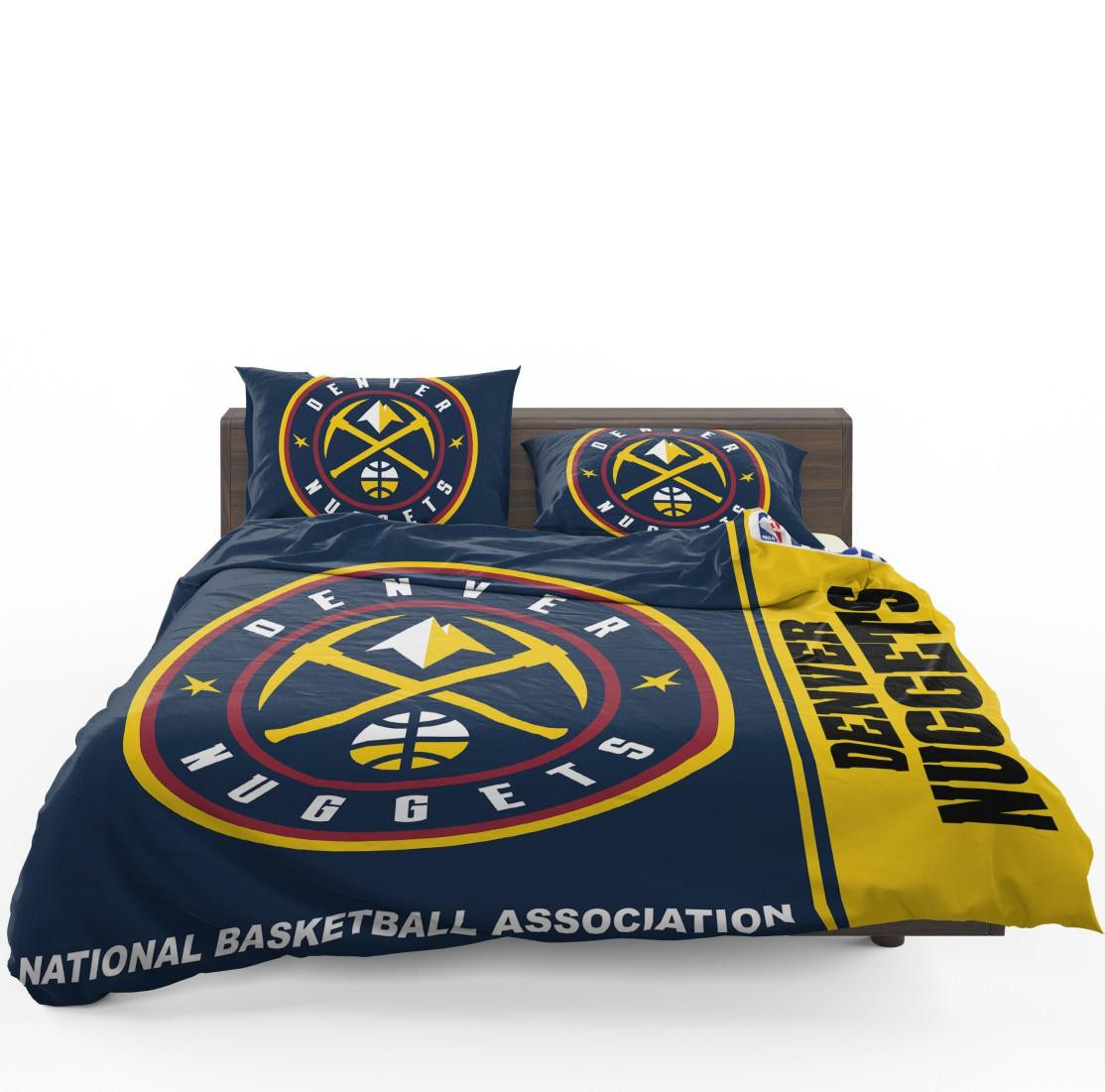 Denver Nuggets Nba Basketball Bedding Set