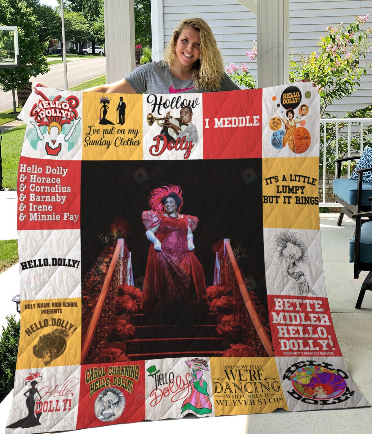 Hello Dolly Musical Tribute Cotton Blanket