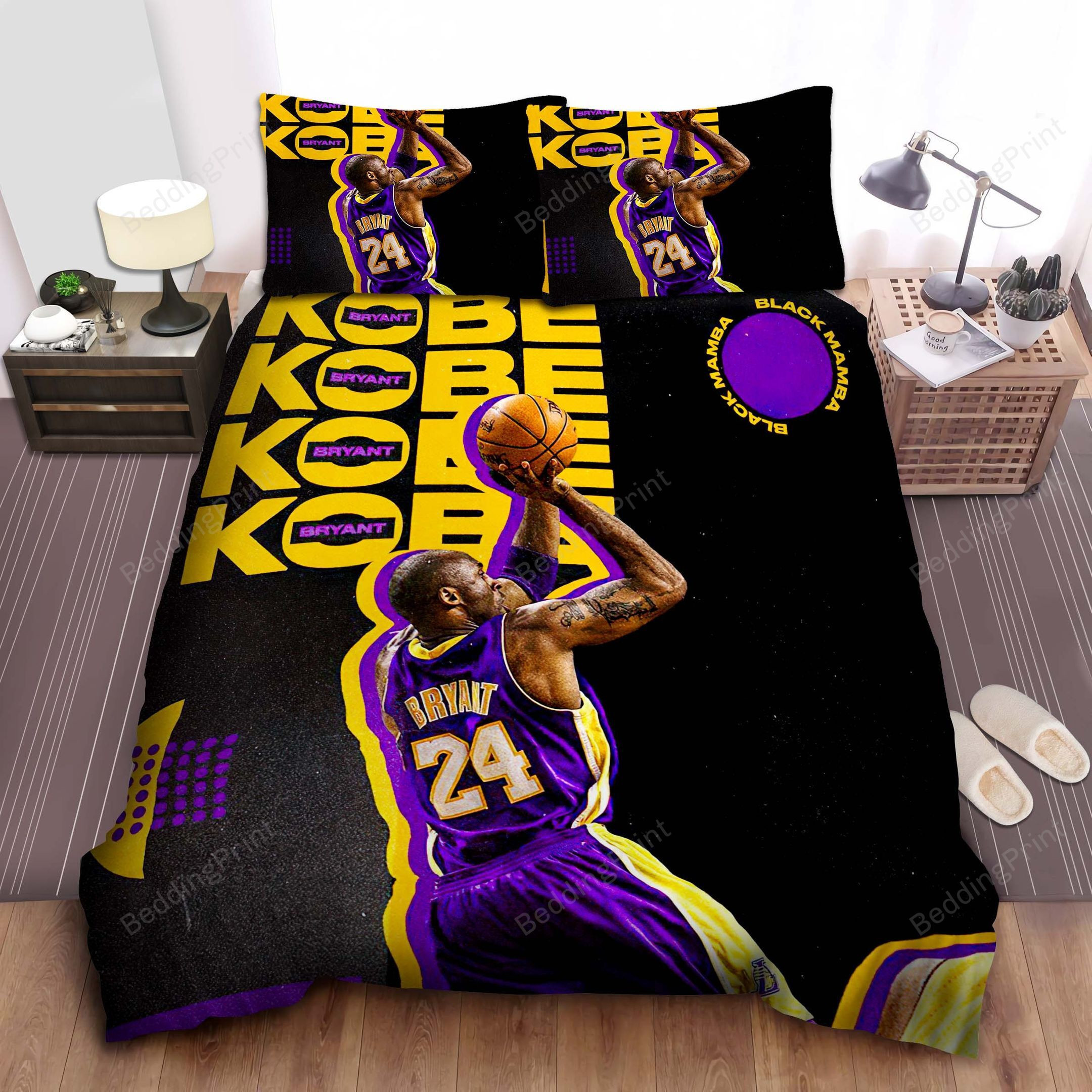 Kobe Bryant Black Mamba Bed Sheets Duvet Cover Bedding Sets
