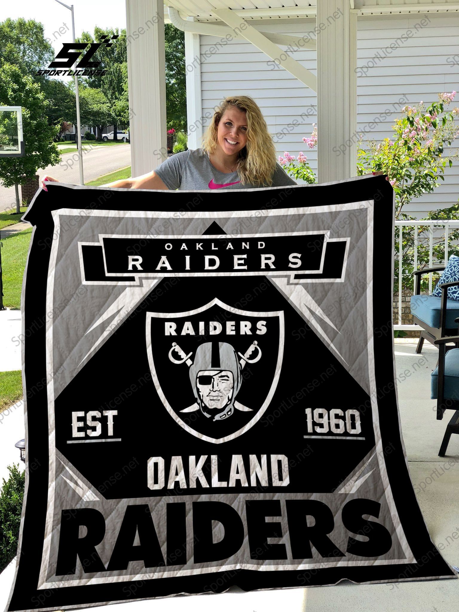Las Vegas Raiders Quilt Blanket 03