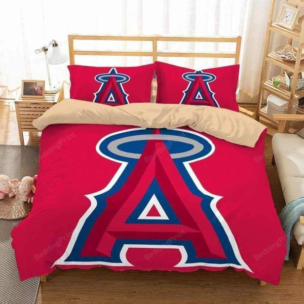 Los Angeles Angels Duvet Cover Bedding Set