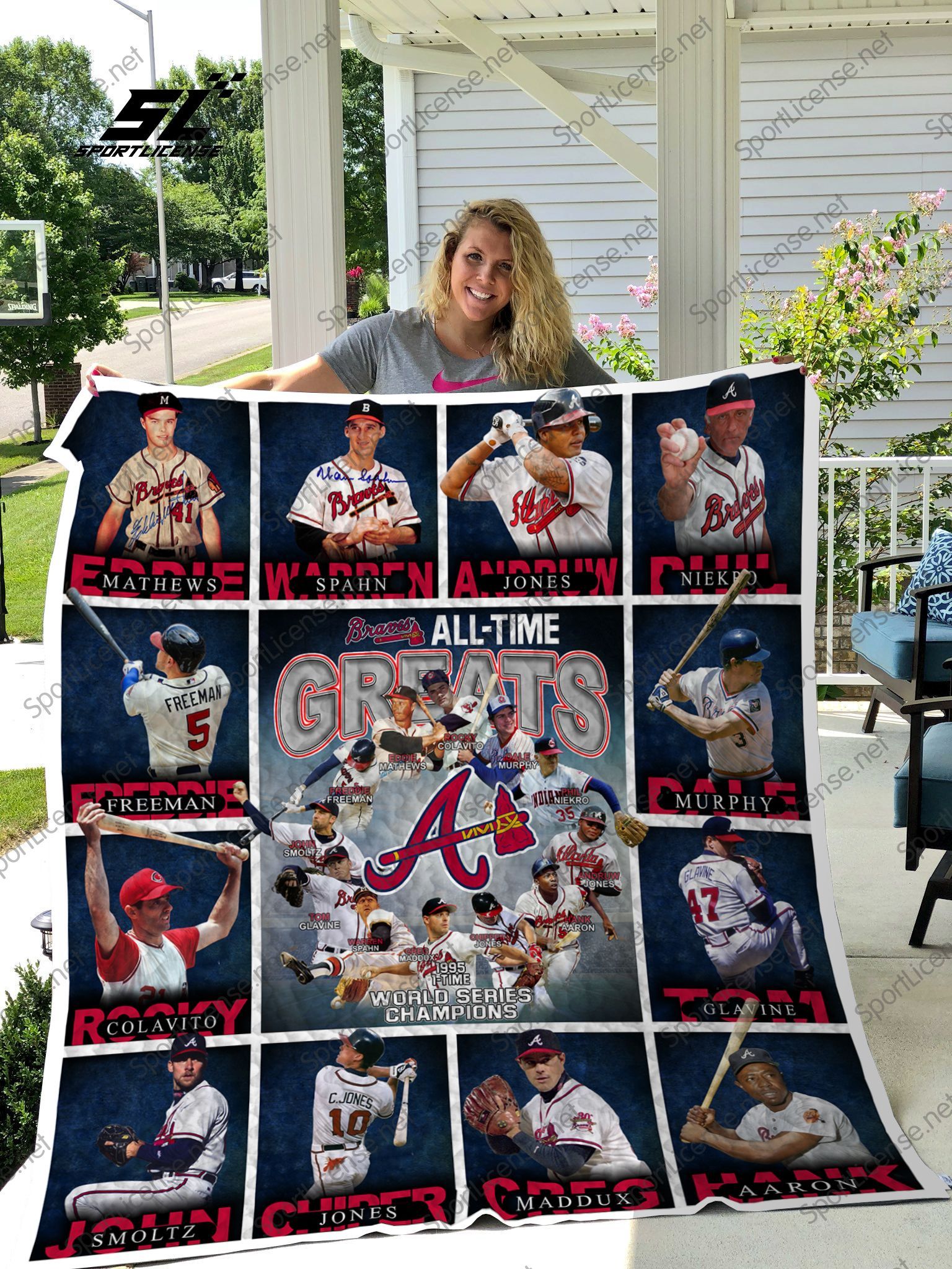 Mlb 8211 Atlanta Braves Quilt Blanket 02