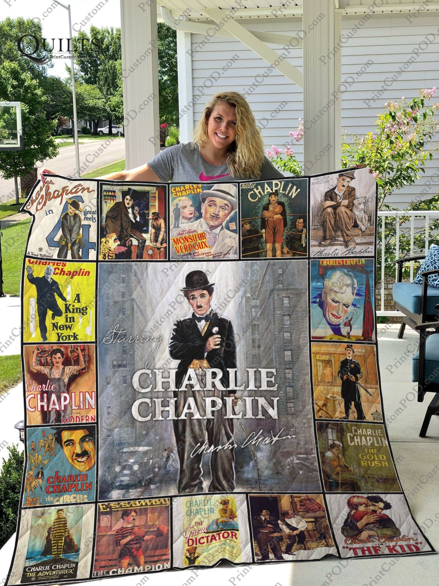 Mofi 8211 Charlie Chaplin Quilt Blanket For Fans Ver 17