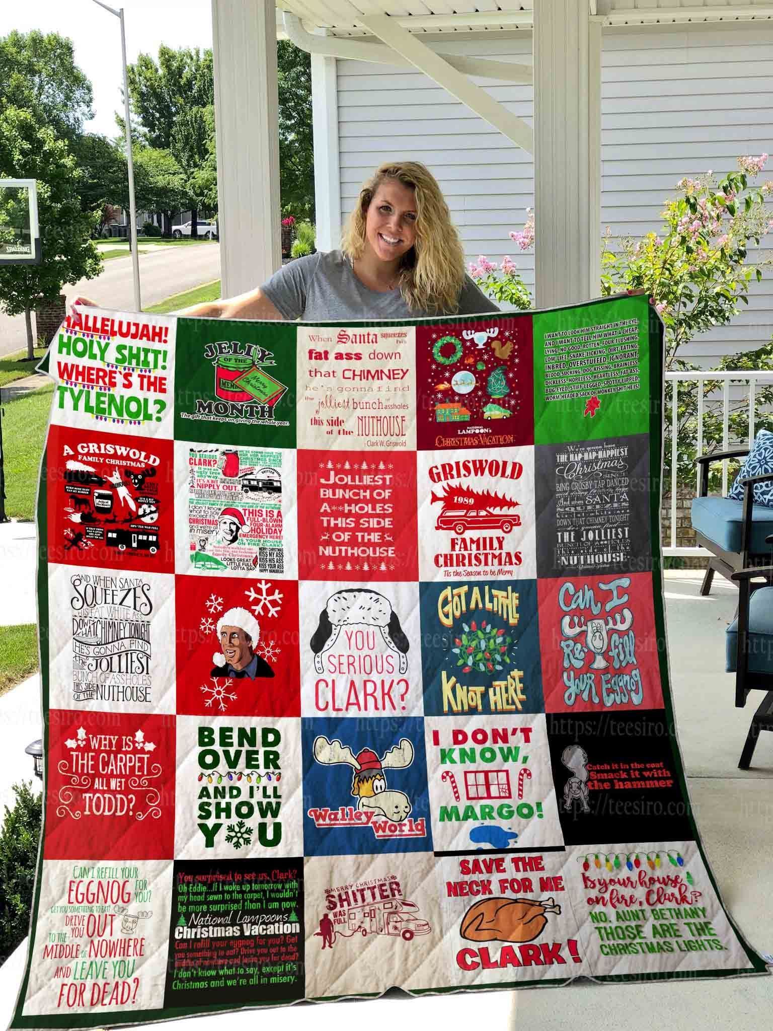 National Lampoons Christmas Vacation Quilt Blanket 03