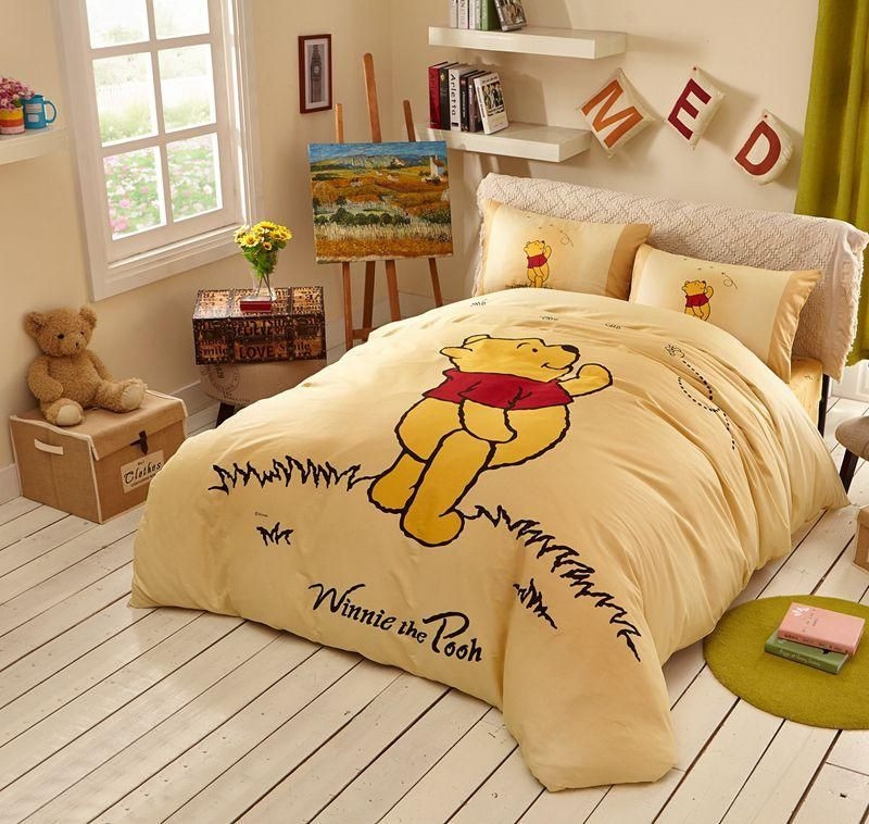 Navajowhite Color Winnie Pooh Bedding Set Duvet Cover Setbedroom Set Bedlinen Dup