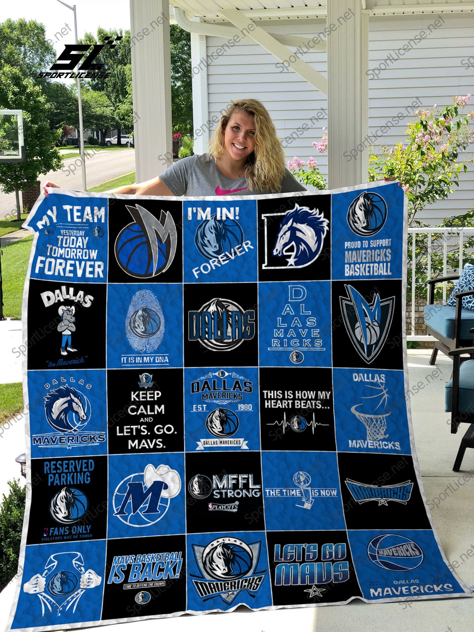 Nba 8211 Dallas Mavericks 25 Quilt Blanket