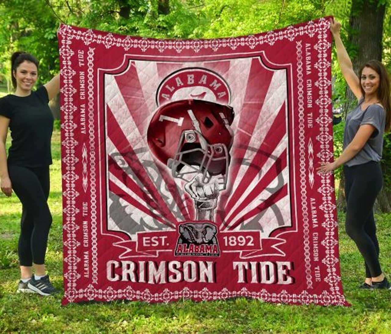 Ncaa Alabama Crimson Tide Quilt Blanket 725