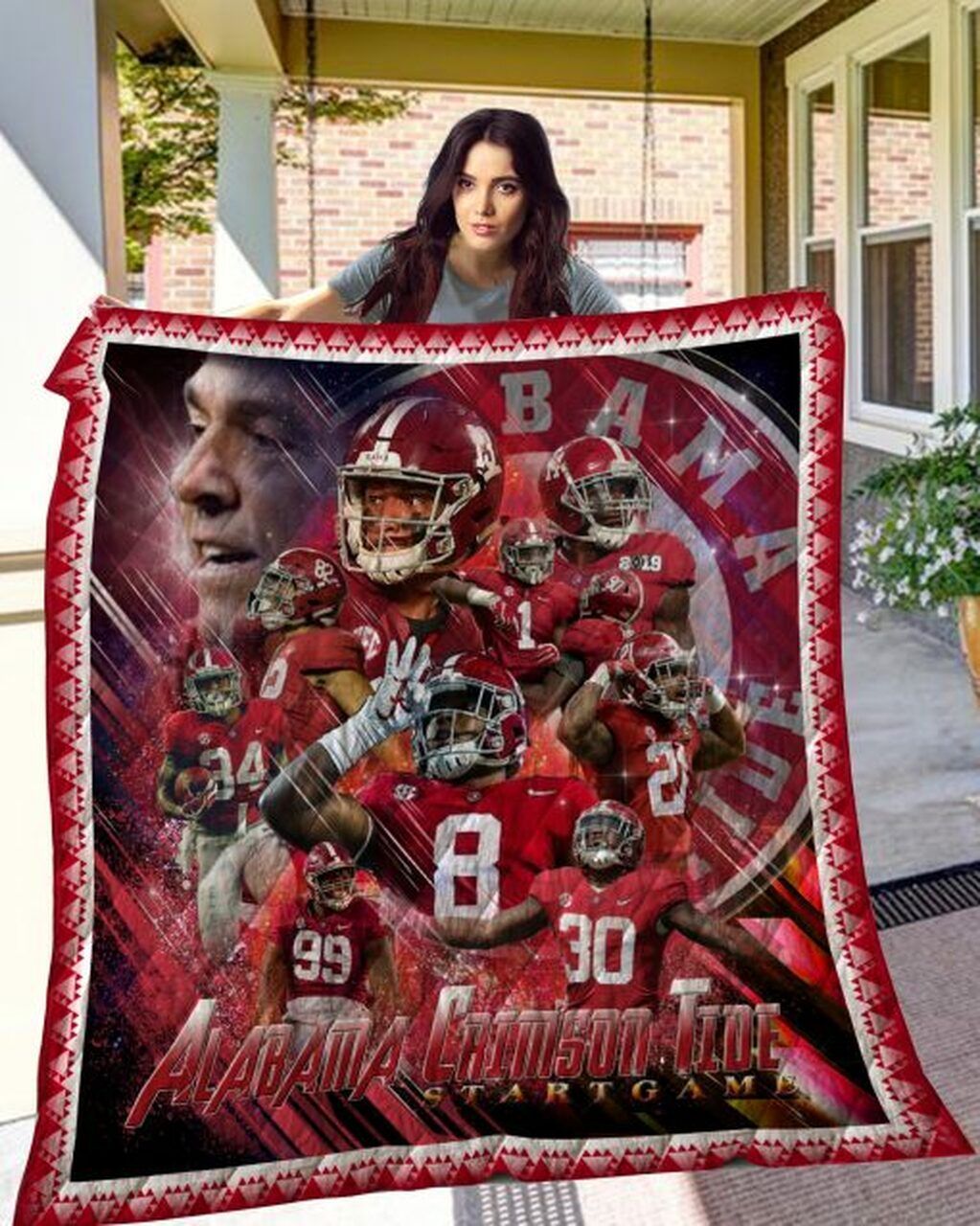 Ncaa Alabama Crimson Tide Quilt Blanket 730