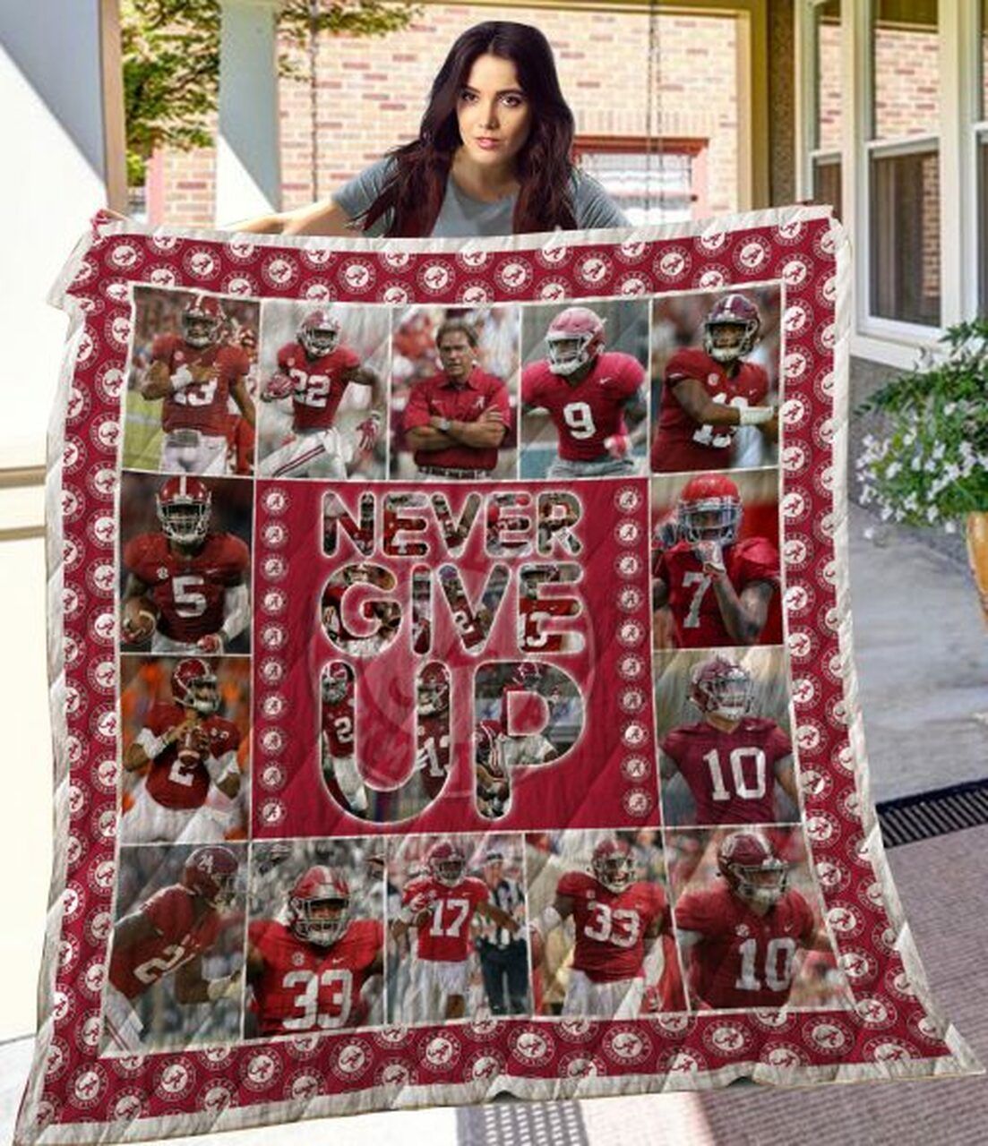 Ncaa Alabama Crimson Tide Quilt Blanket 742