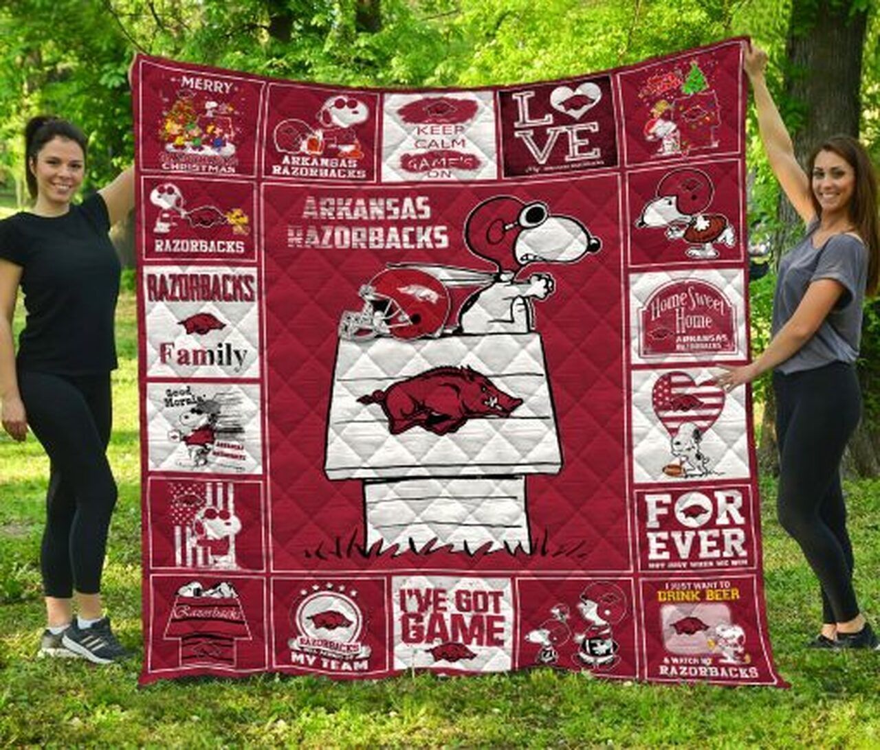 Ncaa Arkansas Razorbacks Quilt Blanket 754