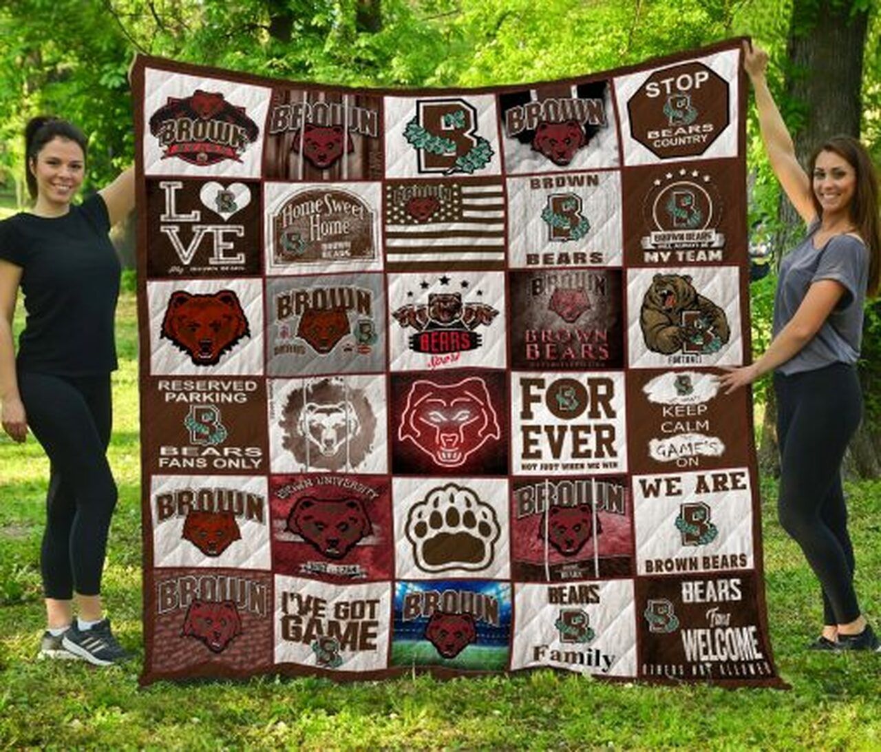 Ncaa Brown Bears Quilt Blanket 1523