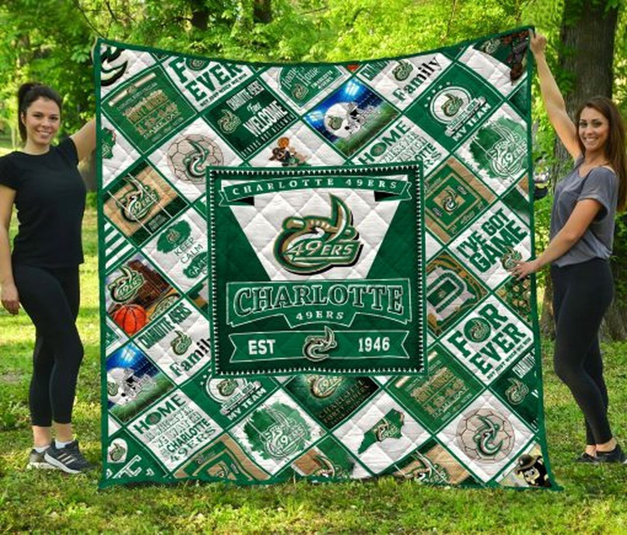 Ncaa Charlotte 49ers Quilt Blanket 1295