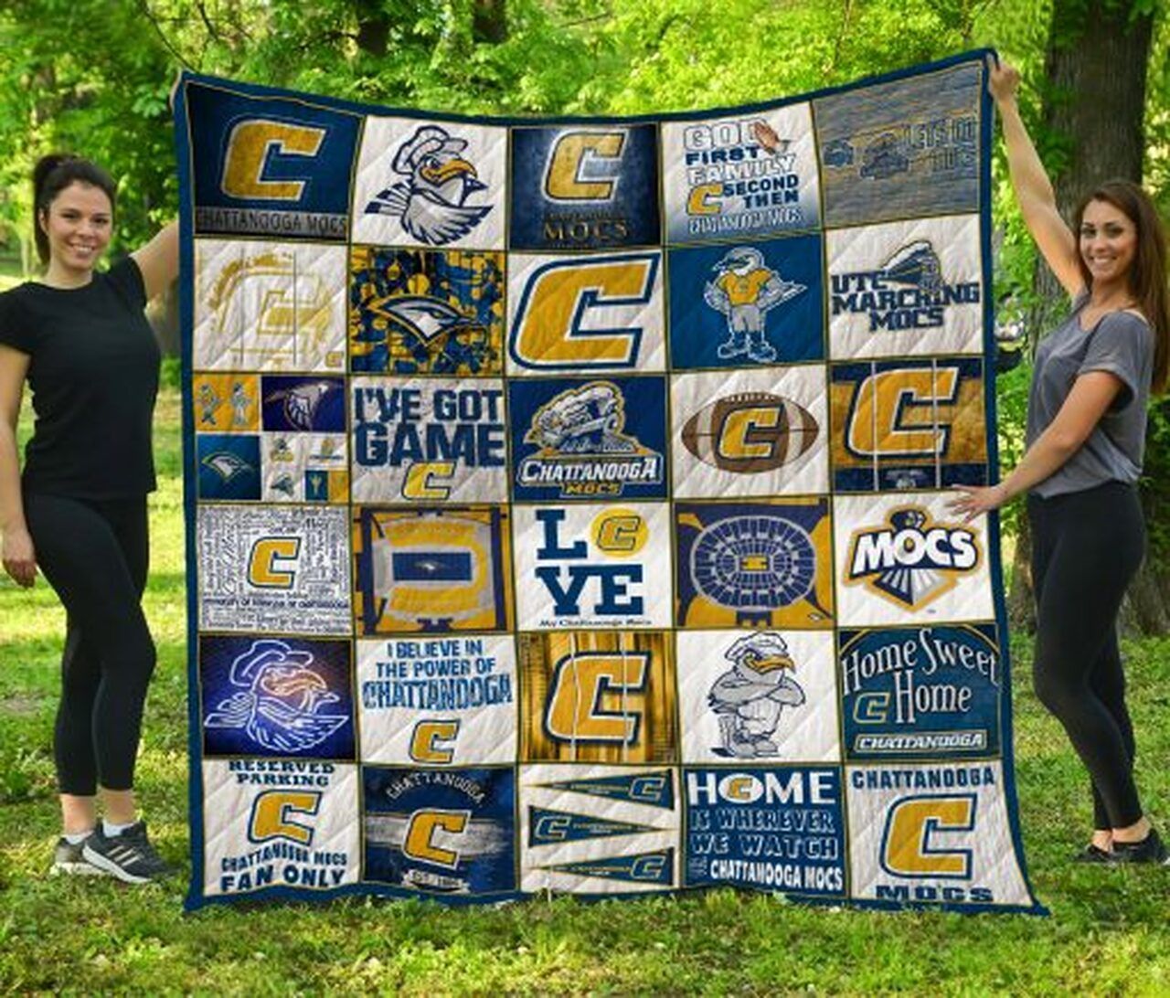 Ncaa Chattanooga Mocs Quilt Blanket 1566