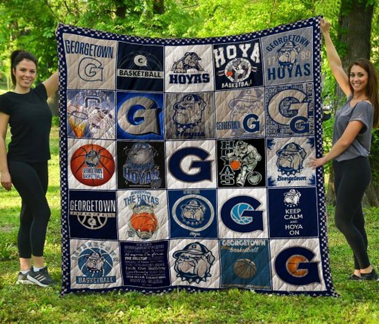 Ncaa Georgetown Hoyas Quilt Blanket 1217