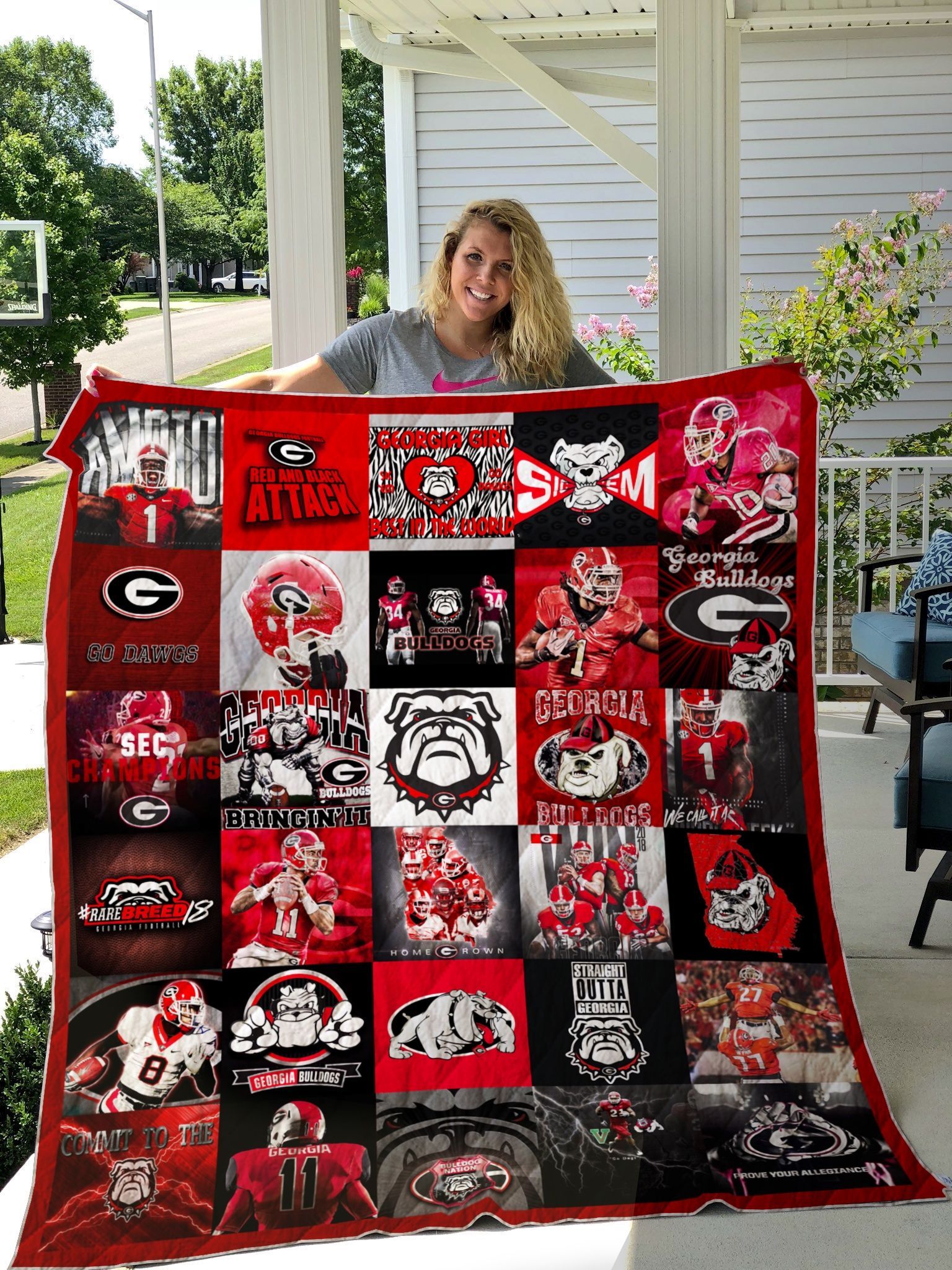 Ncaa Georgia Bulldogs Quilt Blanket 850