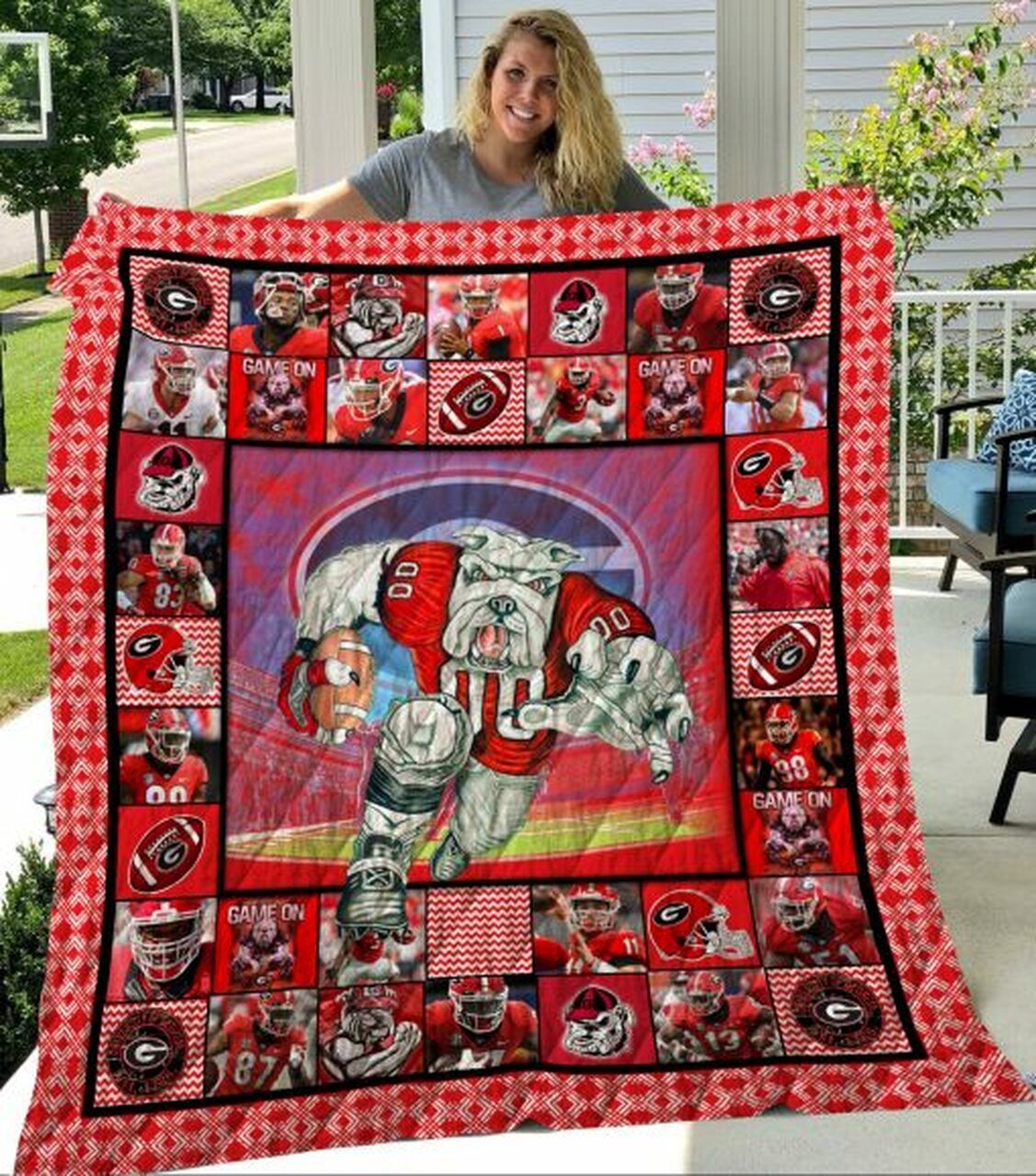 Ncaa Georgia Bulldogs Quilt Blanket 879