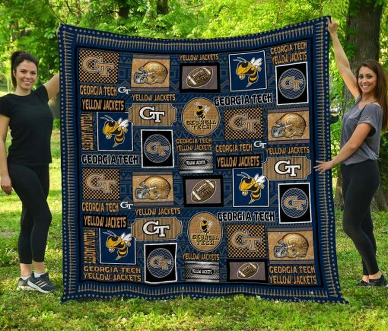 Ncaa Georgia Tech Yellow Jackets Quilt Blanket 87