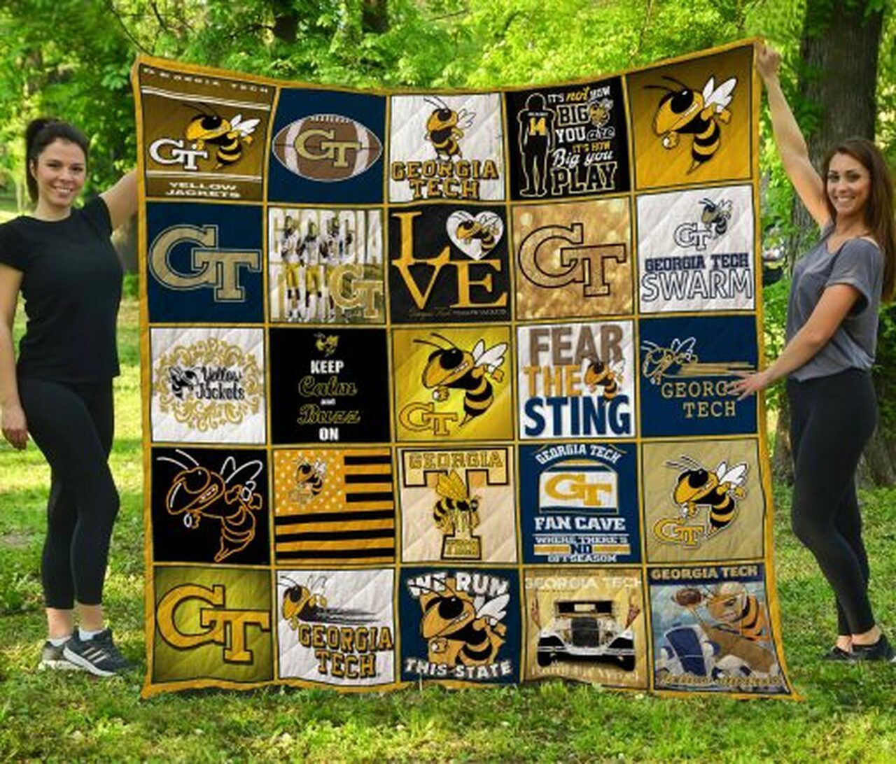 Ncaa Georgia Tech Yellow Jackets Quilt Blanket 91