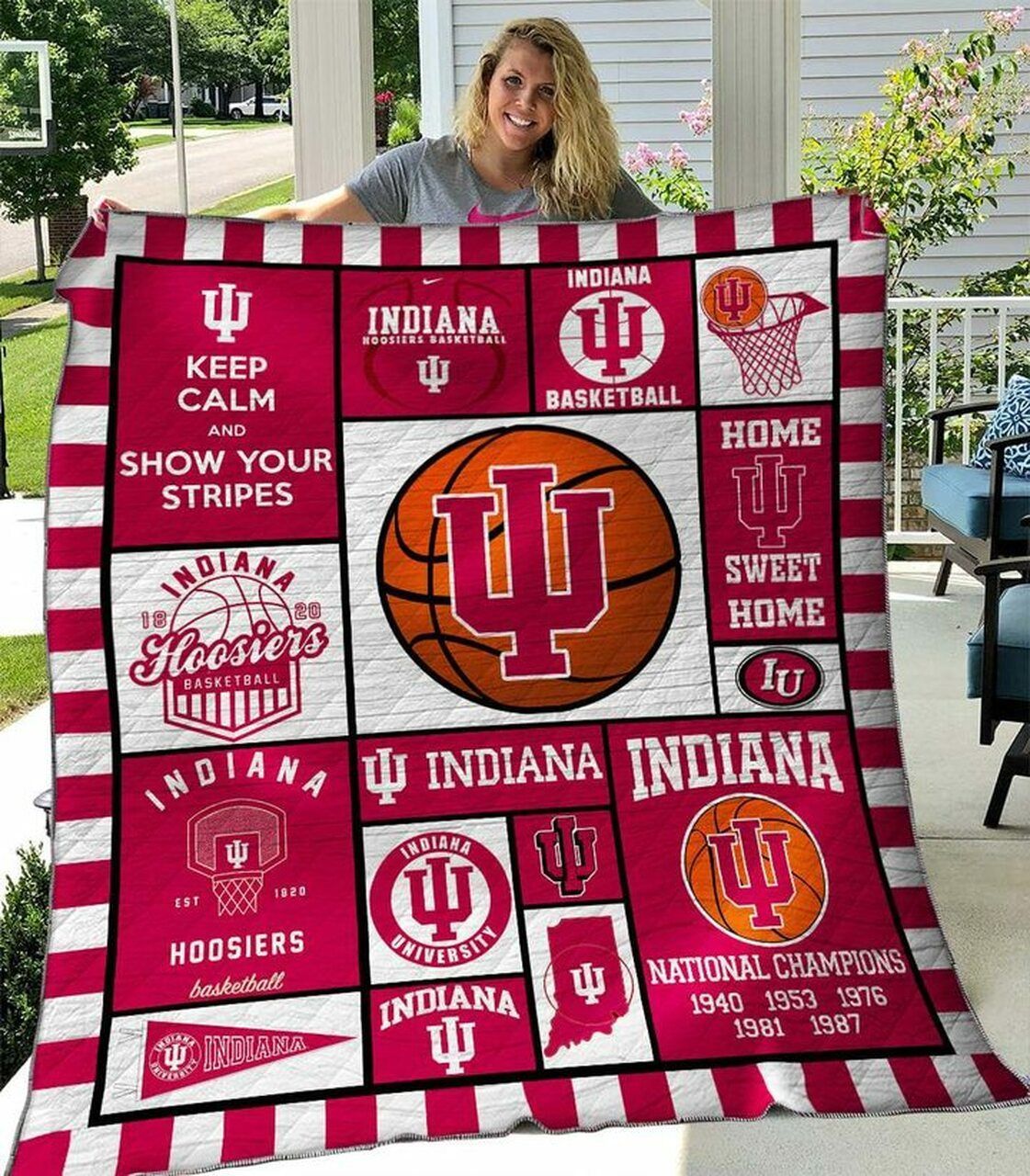 Ncaa Indiana Hoosiers Quilt Blanket 433
