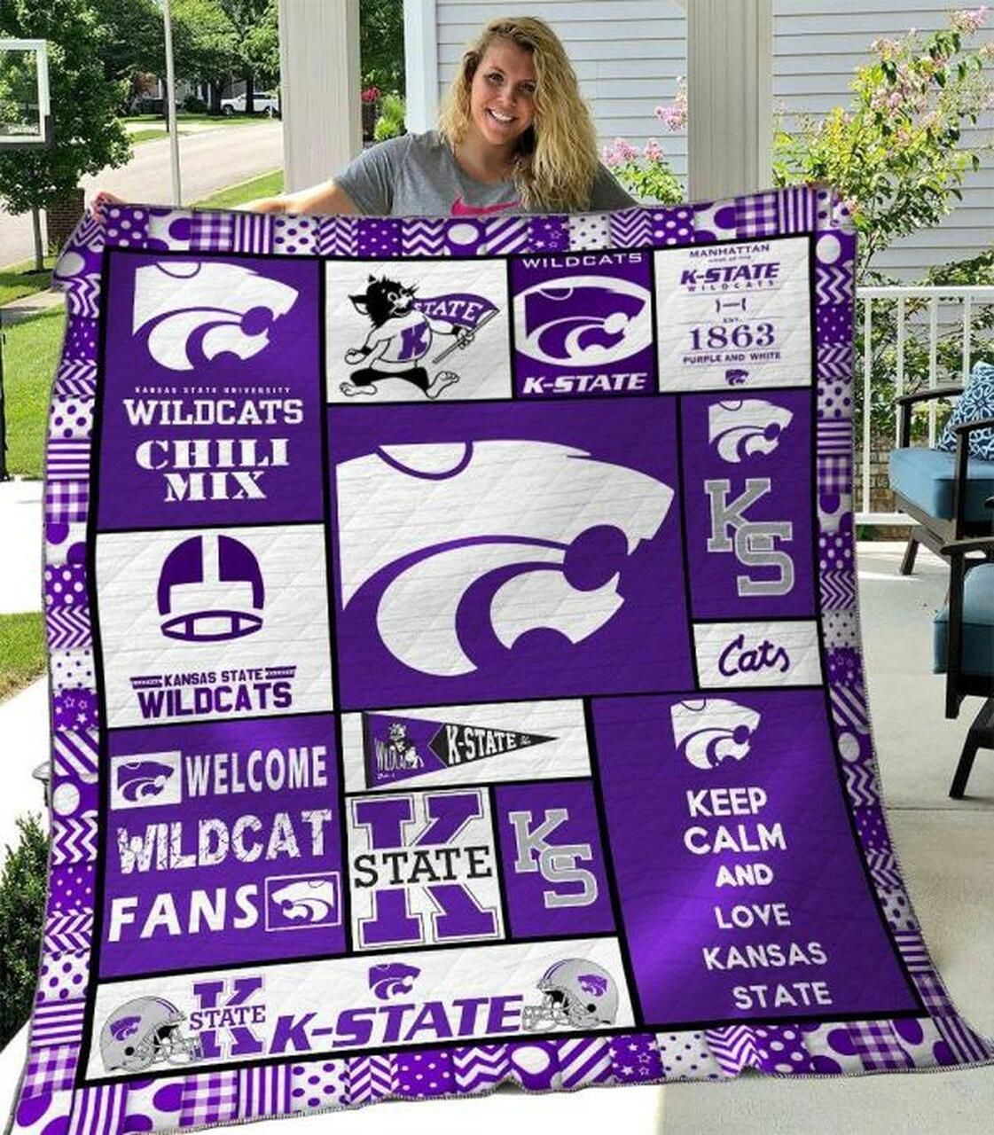 Ncaa Kansas State Wildcats Quilt Blanket 327