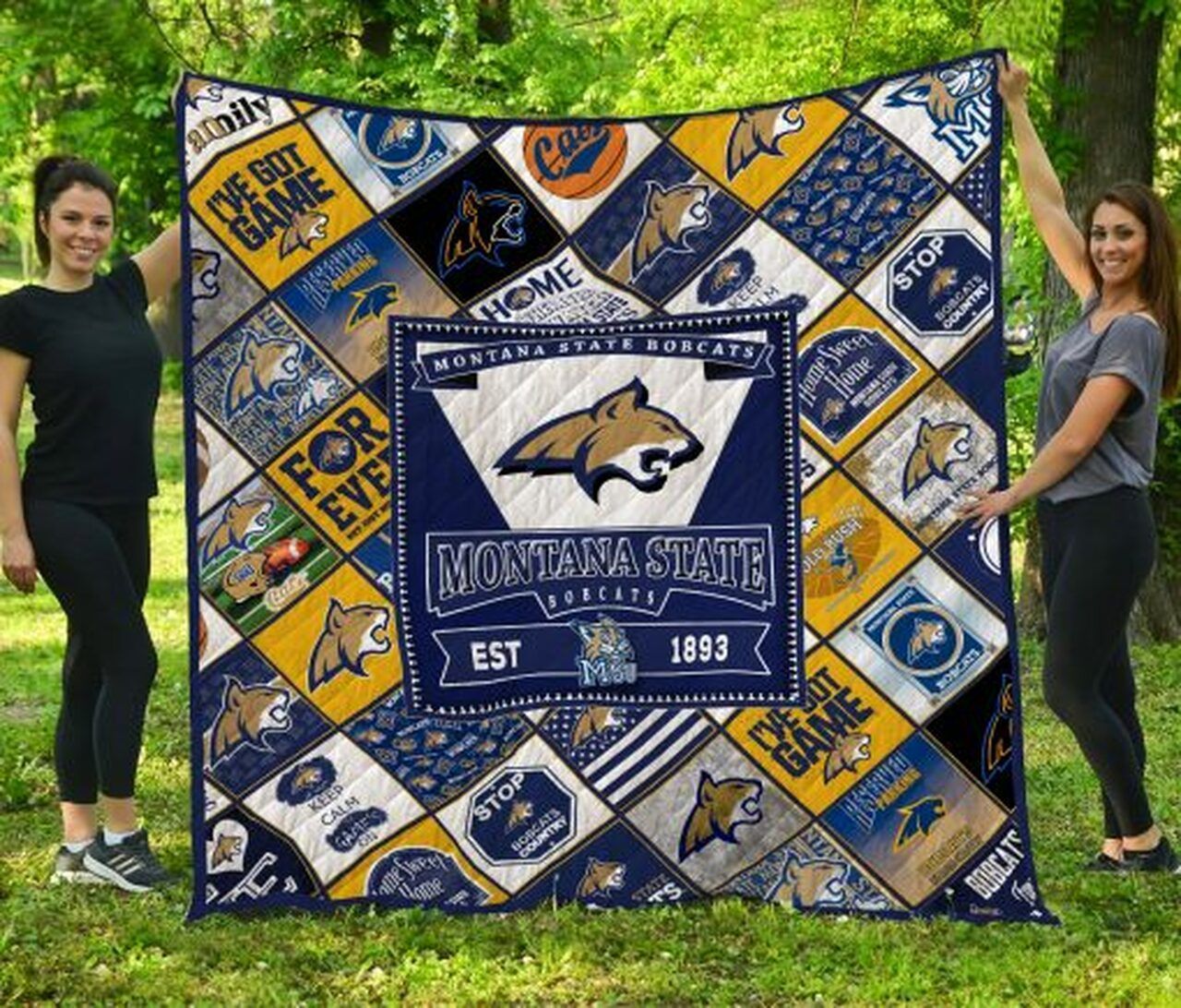 Ncaa Montana State Bobcats Quilt Blanket 1506