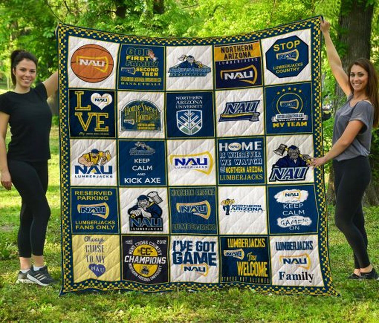 Ncaa Northern Arizona Lumberjacks Quilt Blanket 1510