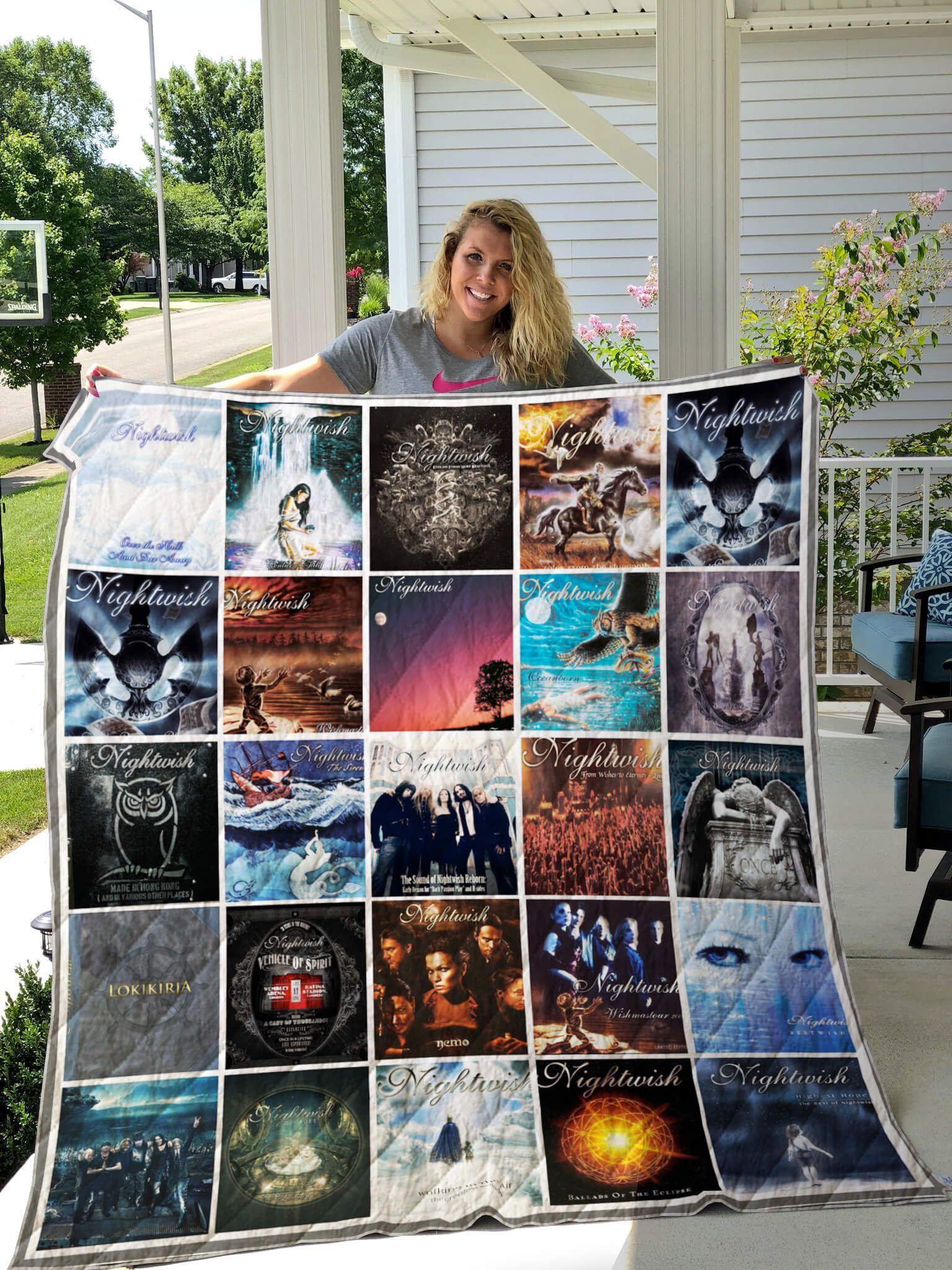 Nightwish Albums Cover Poster Quilt Blanket Ver 2