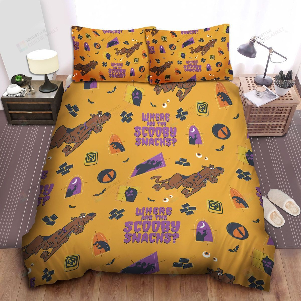 Scooby Doo Movies, Where Are The Scooby Snacks Bed Sheets Spread Comforter Duvet Cover Bedding Sets