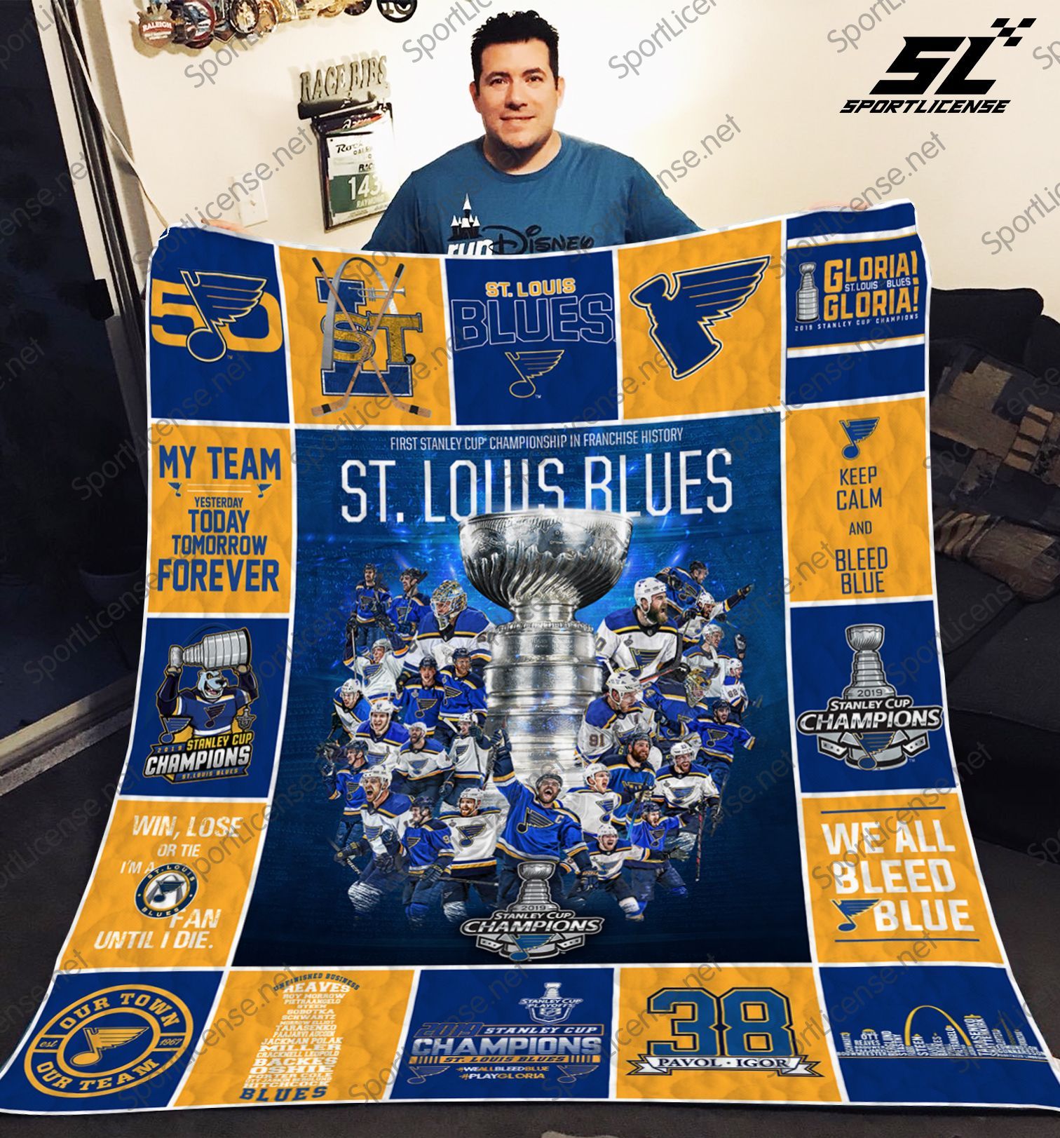 St Louis Blues 17 Quilt Blanket