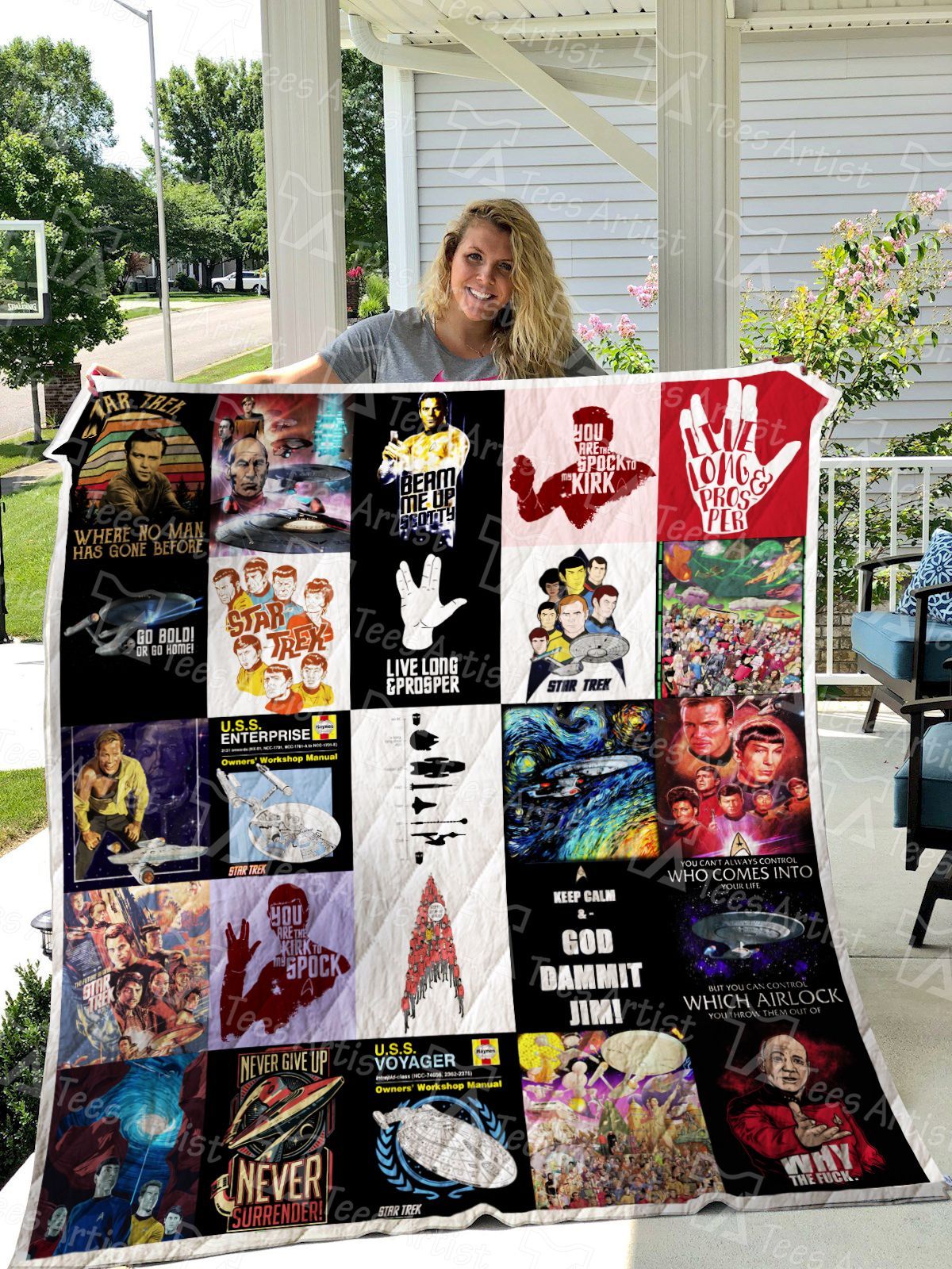 Star Trek Quilt Blanket 0421