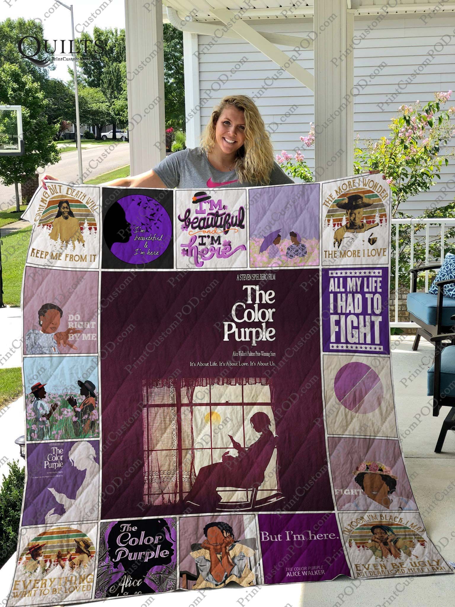 The Color Purple Quilt Blanket For Fans