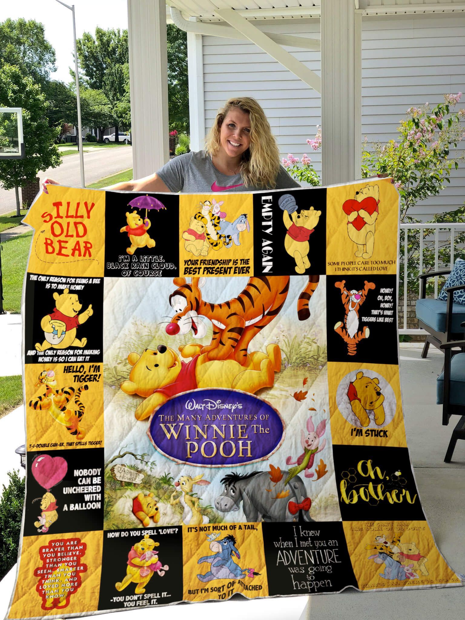 The Many Adventures Of Winnie The Pooh Quilt Blanket Ver 17