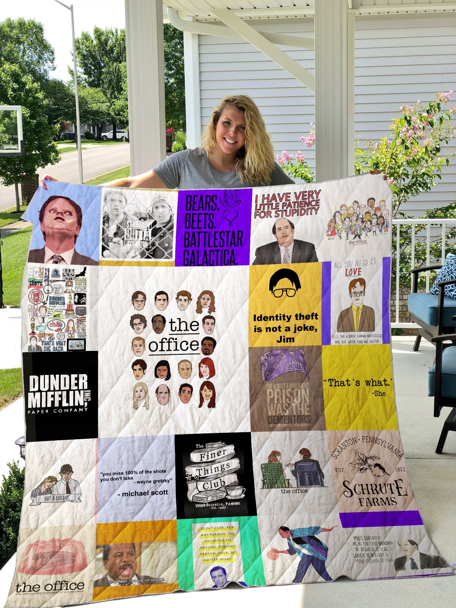 The Office Quilt Blanket 01