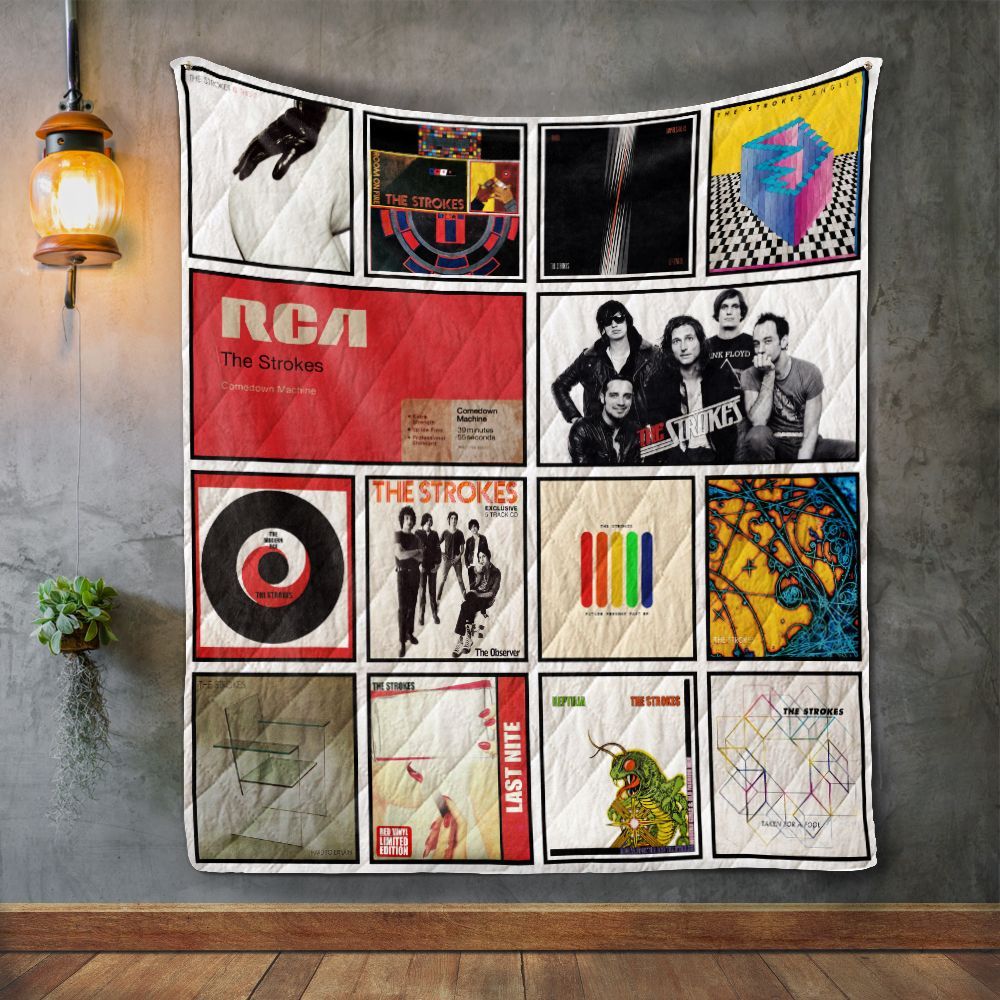 The Strokes Album Covers Quilt Blanket