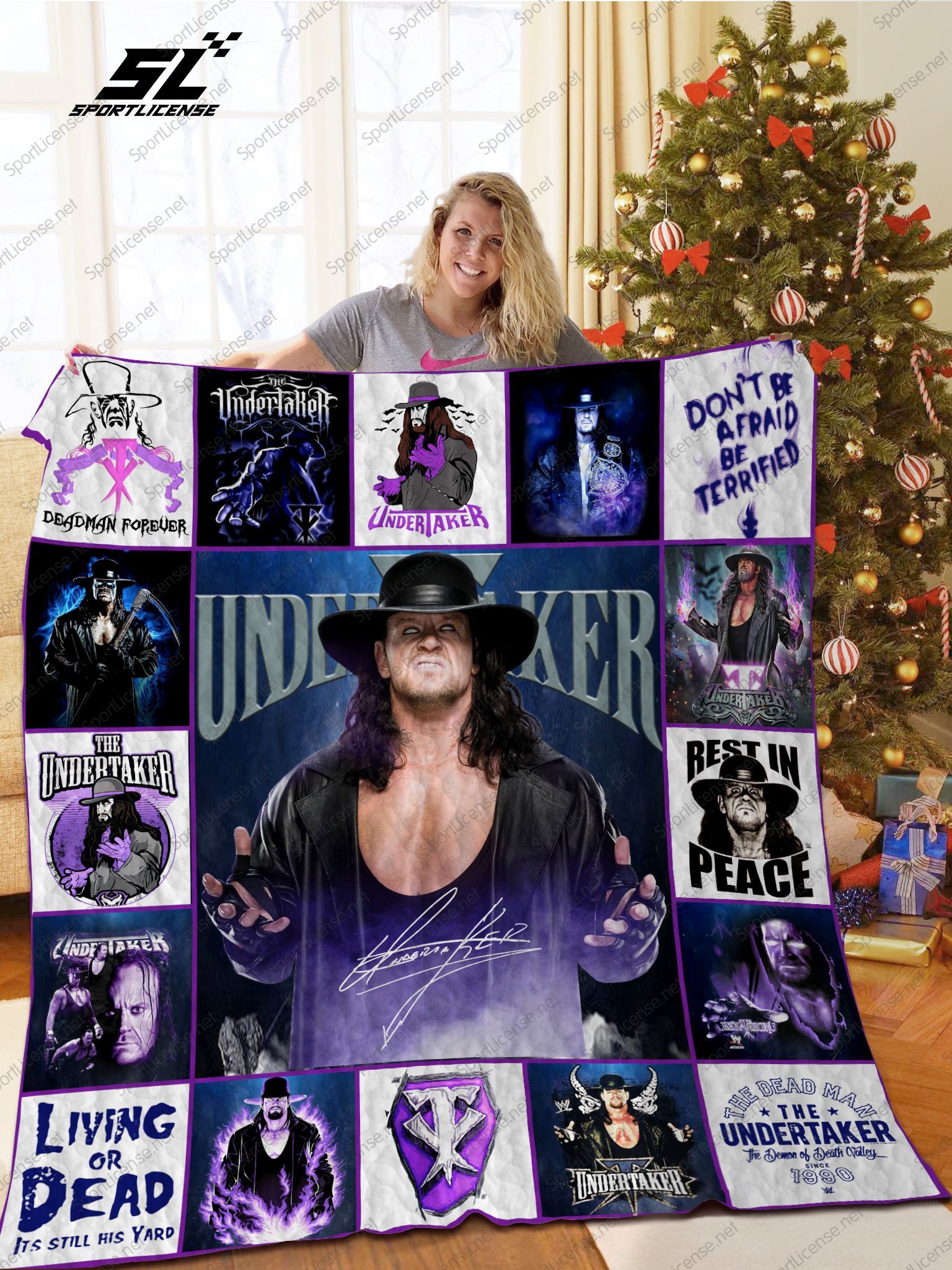 The Undertaker Mark William Calaway Quilt Blanket
