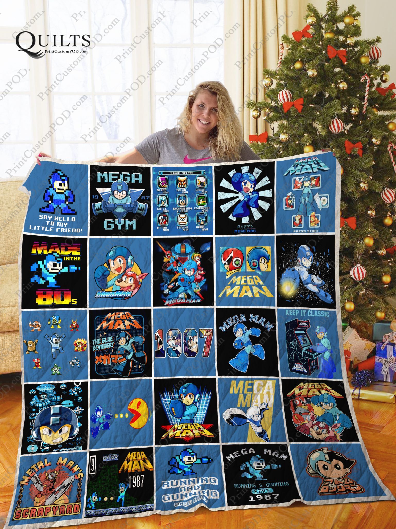 Tlmus 8211 Mega Man Quilt Blanket Ver 25-2