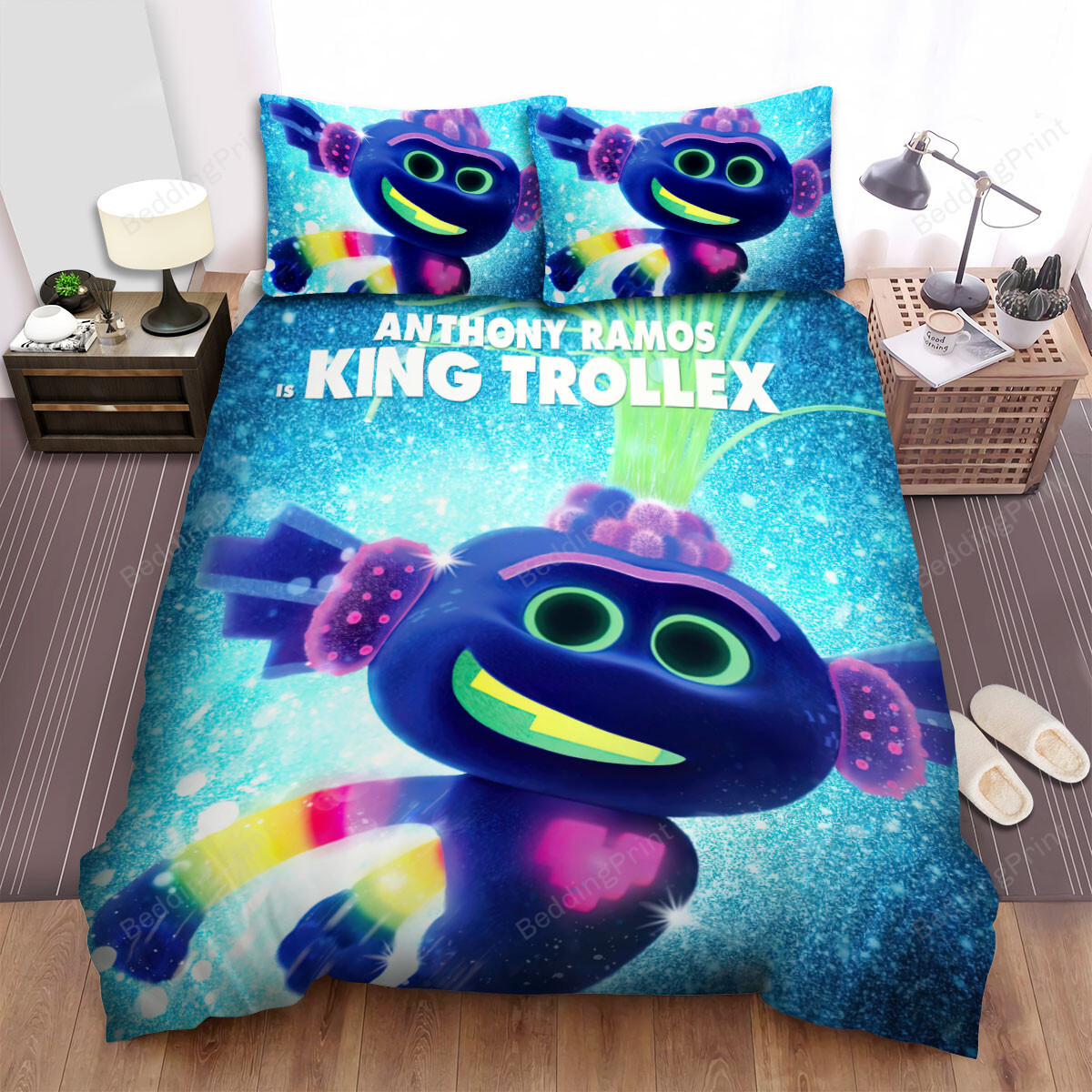 Trolls World Tour (2020) King Trollex Movie Poster Bed Sheets Duvet Cover Bedding Sets