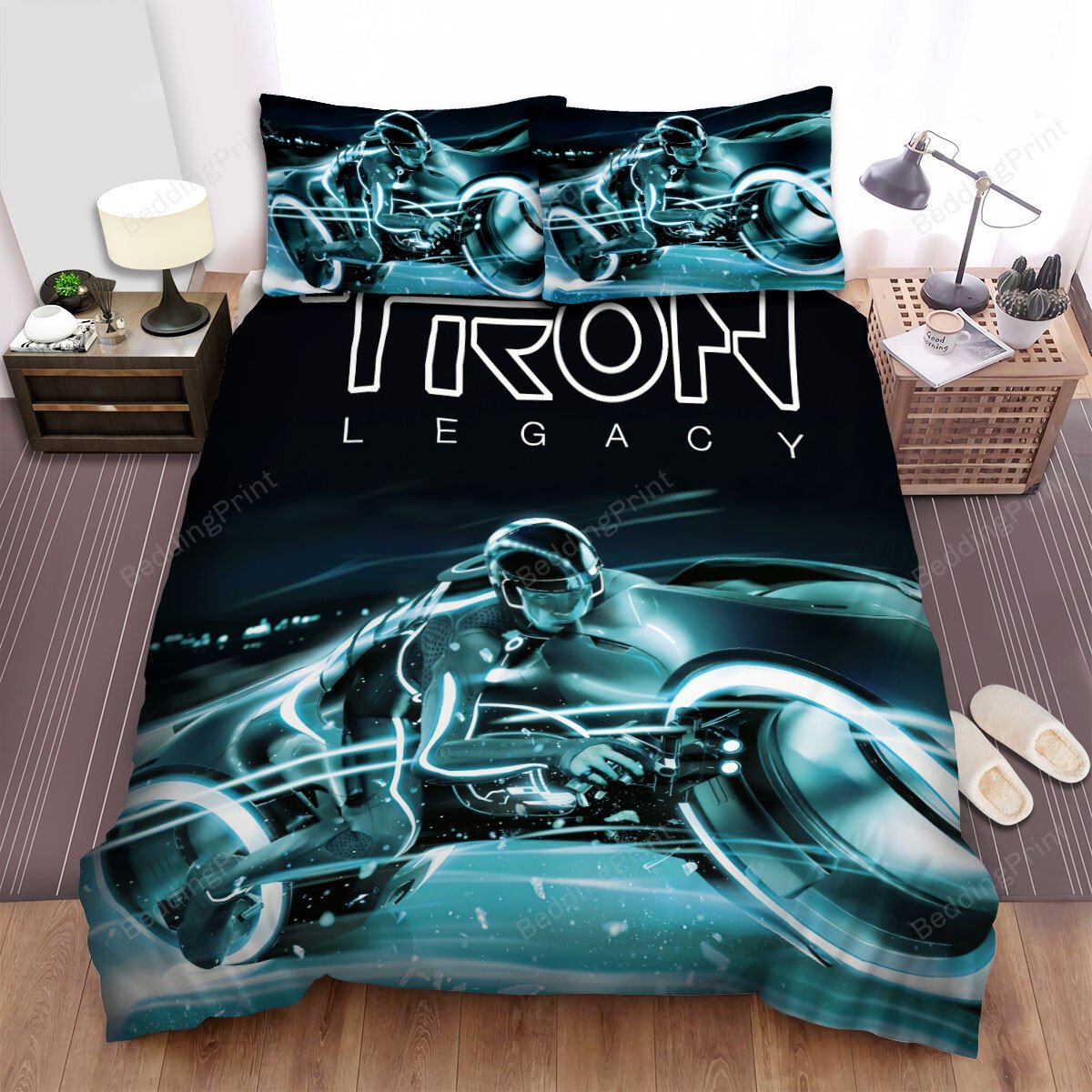 Tron: Legacy (2010) The Fastest Light Car Movie Poster Bed Sheets Duvet Cover Bedding Sets