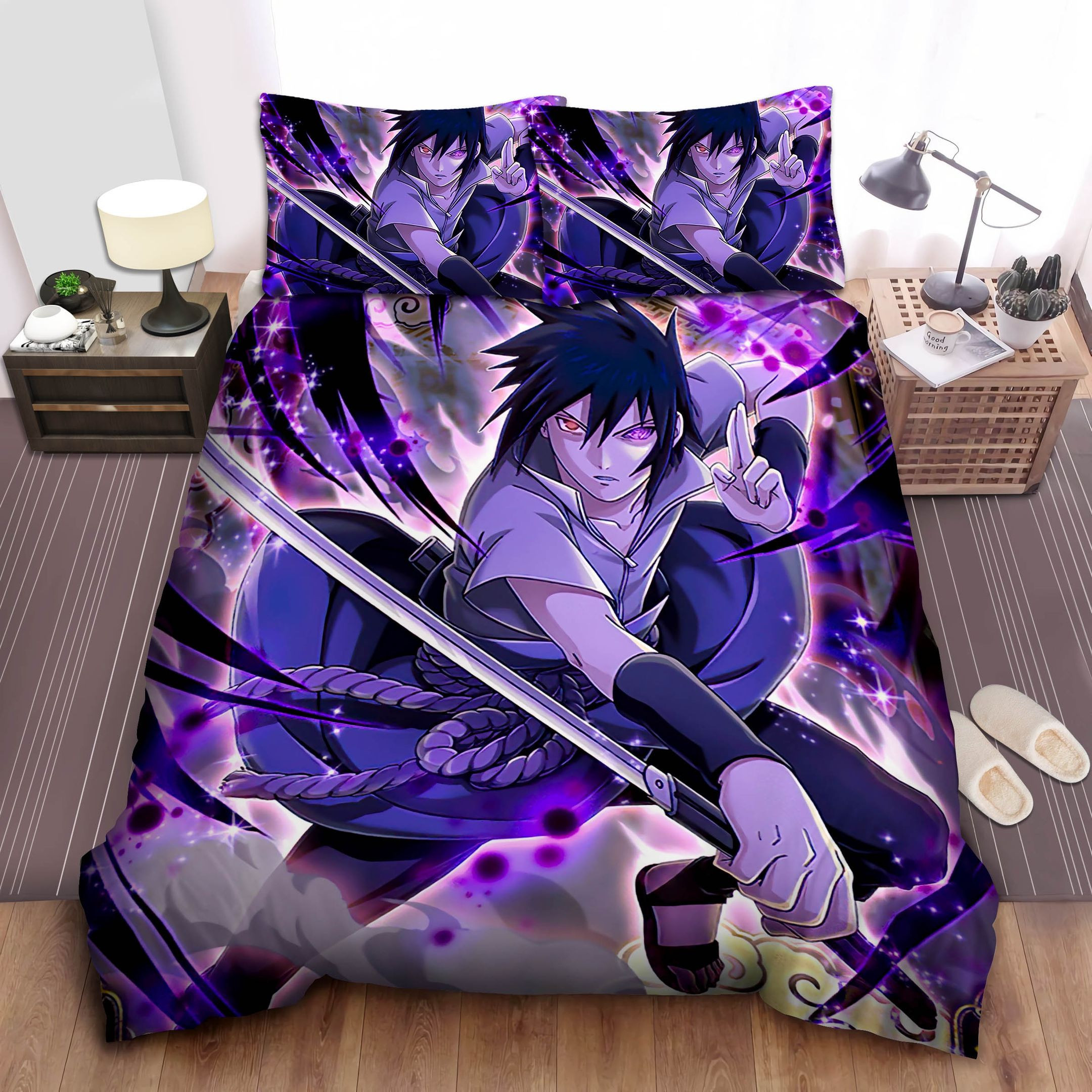 Uchiha Sasuke Art Bed Sheet Duvet Cover Bedding Sets