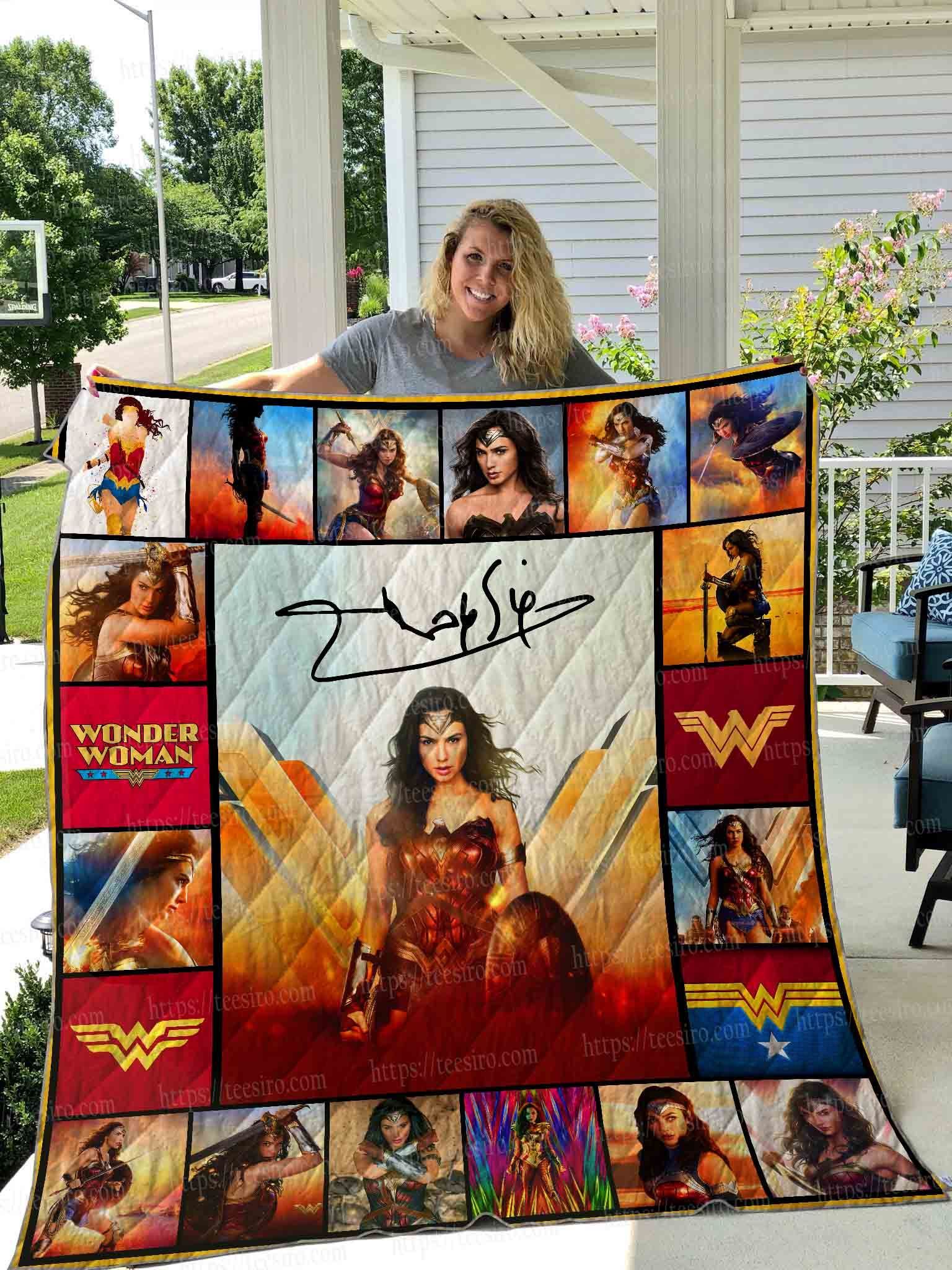 Wonder Woman Gal Gadot Quilt Blanket 01