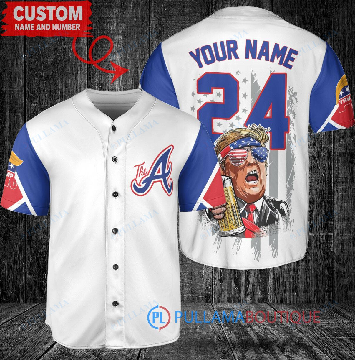 Atlanta Braves x Limited Edition with World Series Trophy Custom Baseball Jersey White City Connect